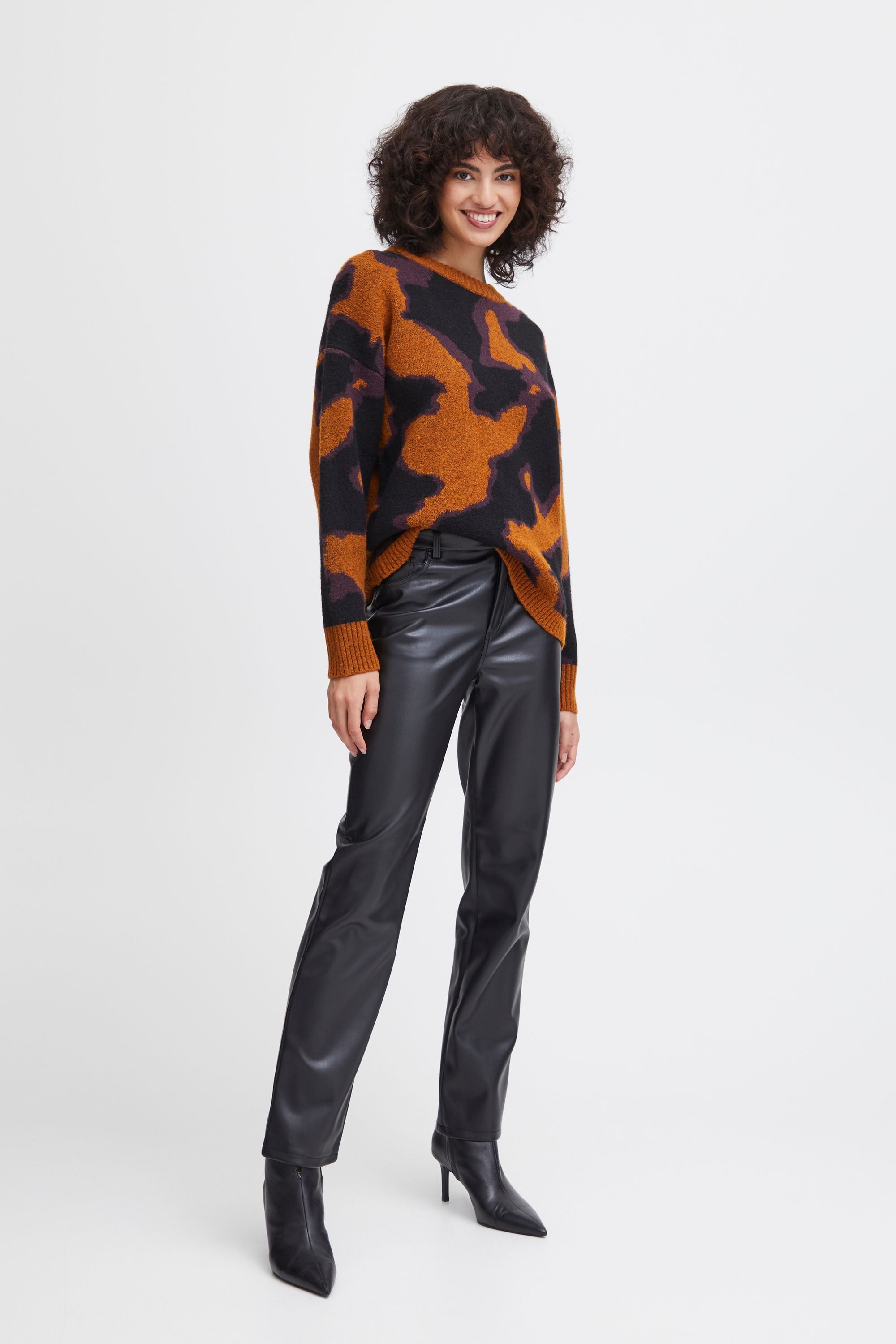 b.young Lederimitathose BYDAFANY STRAIGTH PANTS - günstig online kaufen