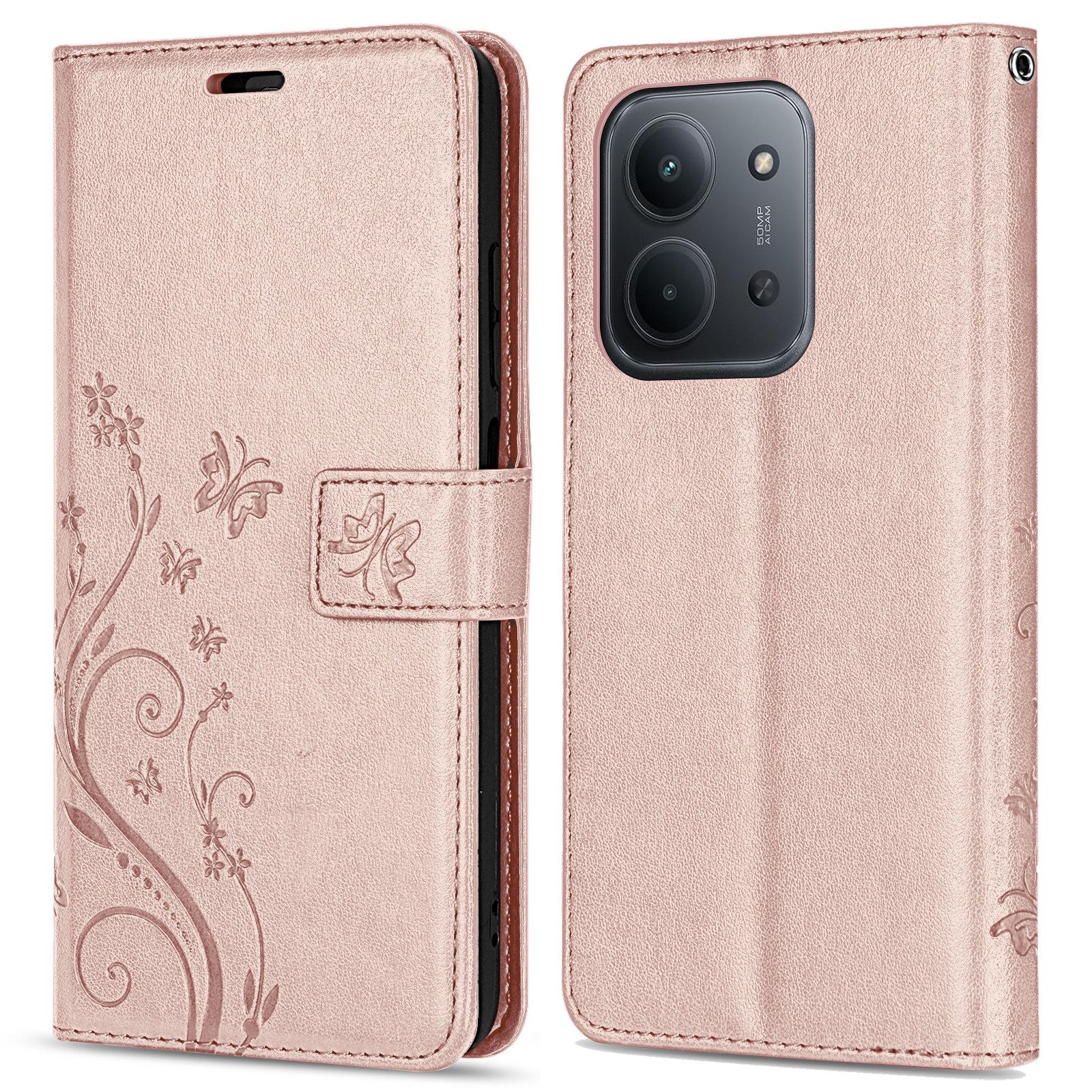 betterfon Handyhülle Handytasche für Xiaomi Redmi 15C Klapphülle mit Kartenfächern, Bookstyle-Hülle mit Magnetverschluss, Smartstand & Kunstleder – Bild 5 von 5