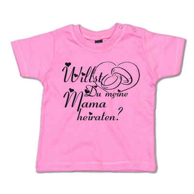 G-graphics T-Shirt Willst Du meine Mama heiraten? Baby T-Shirt, mit Spruch / Sprüche / Print / Aufdruck
