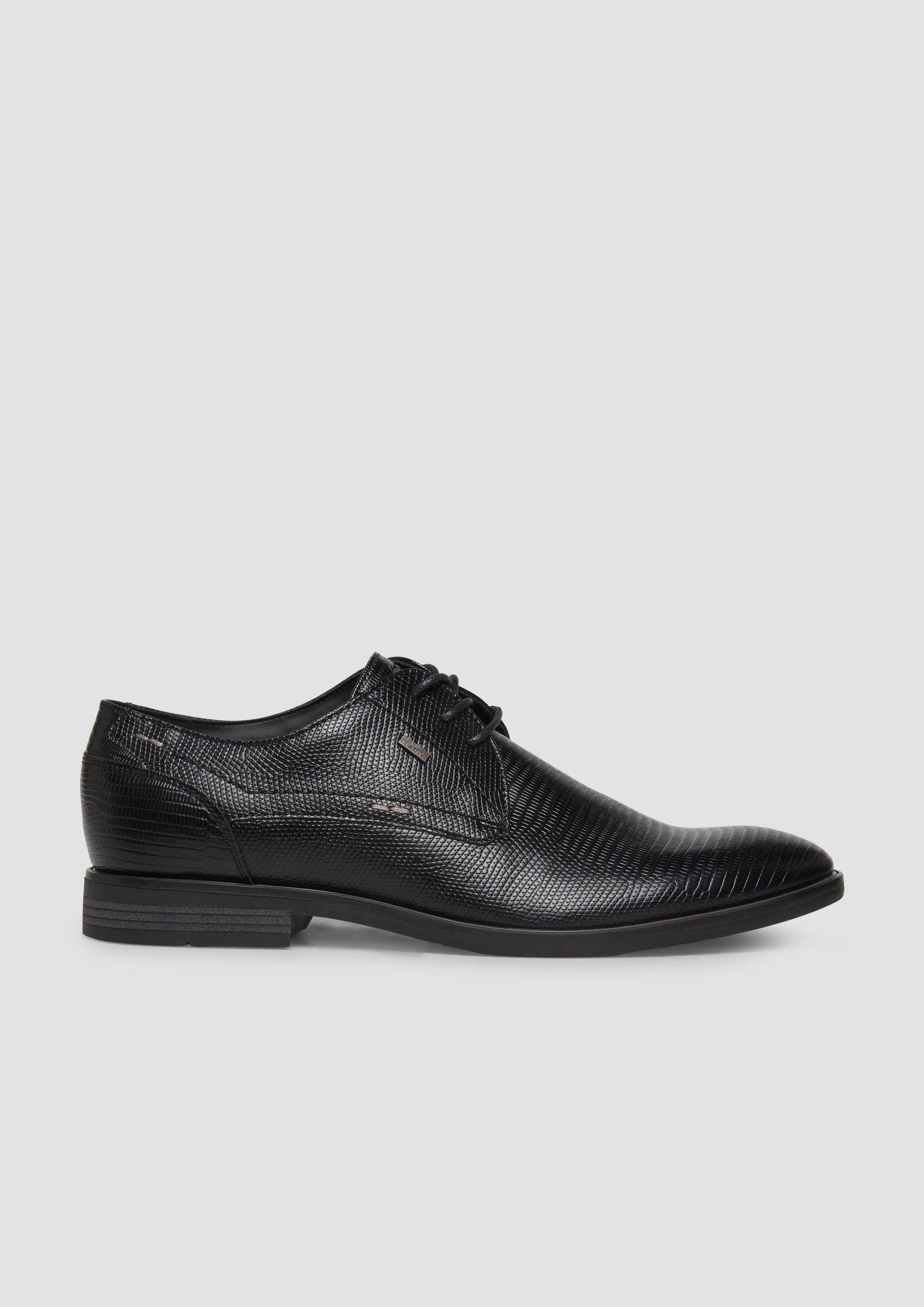 s.Oliver Schnürer Schnürschuh Elegante Schnürer in Leder-Optik