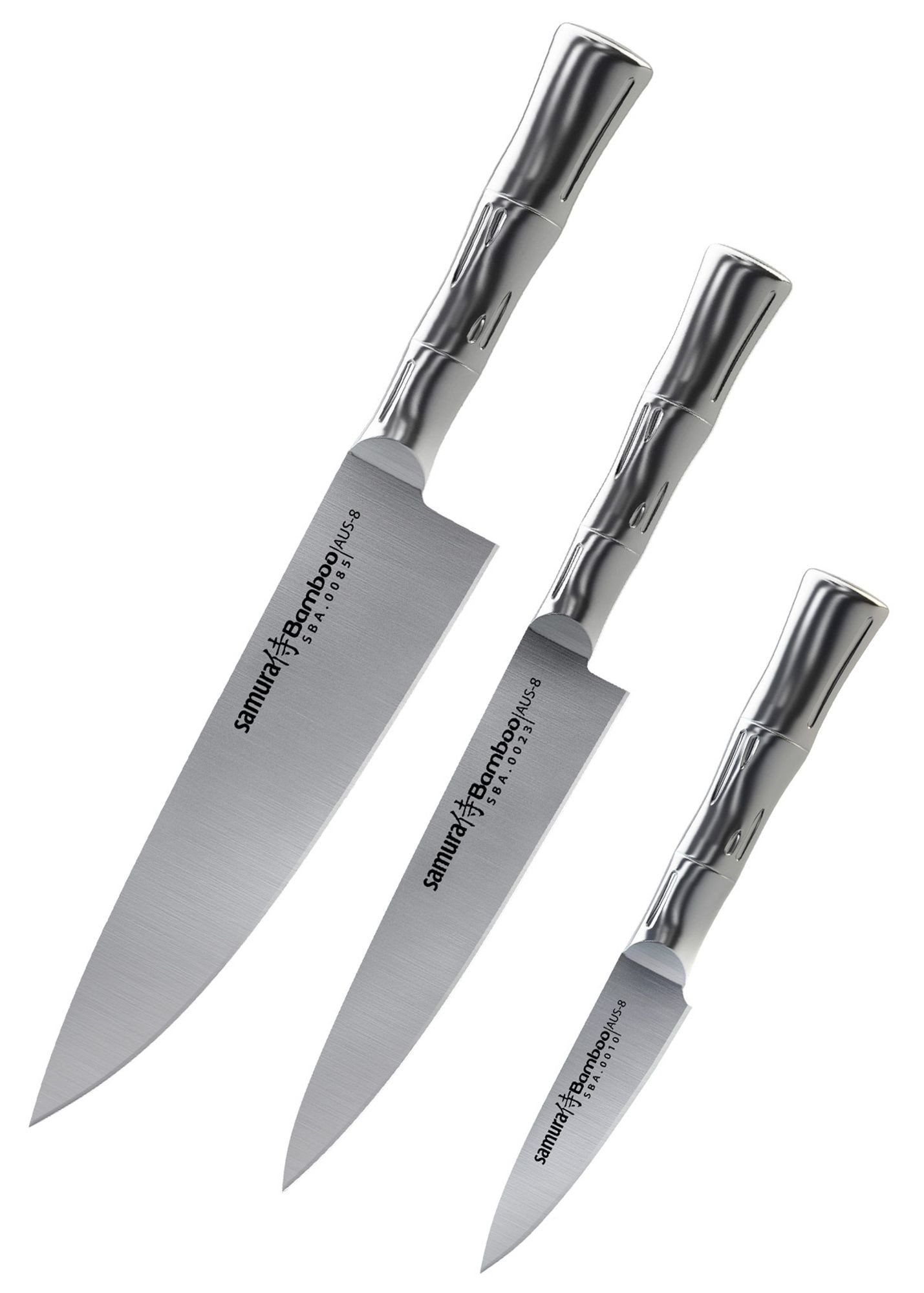 Samura Kochmesser Samura Bamboo, 3-teiliges Messerset