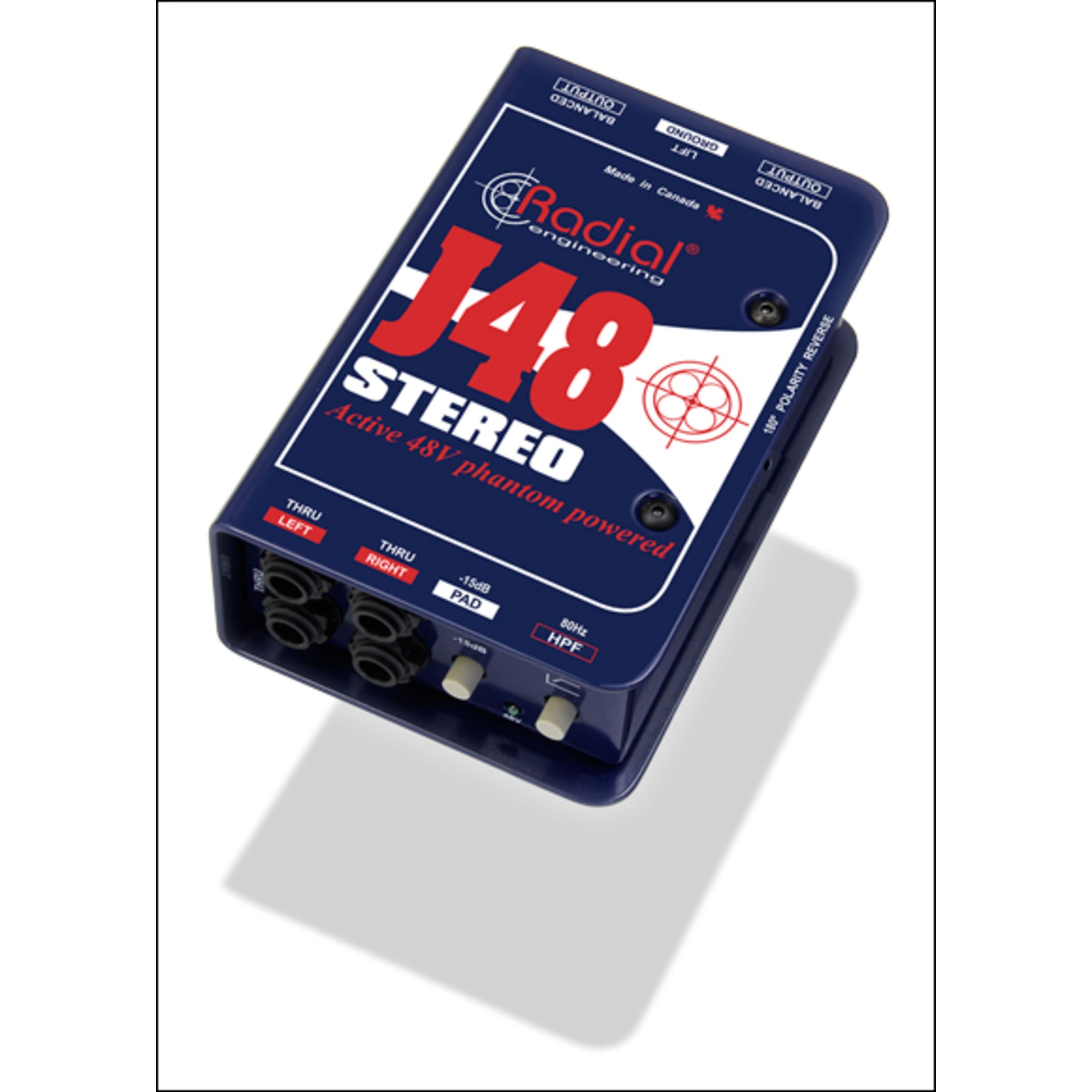 Radial Audio-Wandler, (J-48 Stereo DI active phantom powered 48V, Studio Hardware, DI-Boxen), J48 Stereo - DI Box