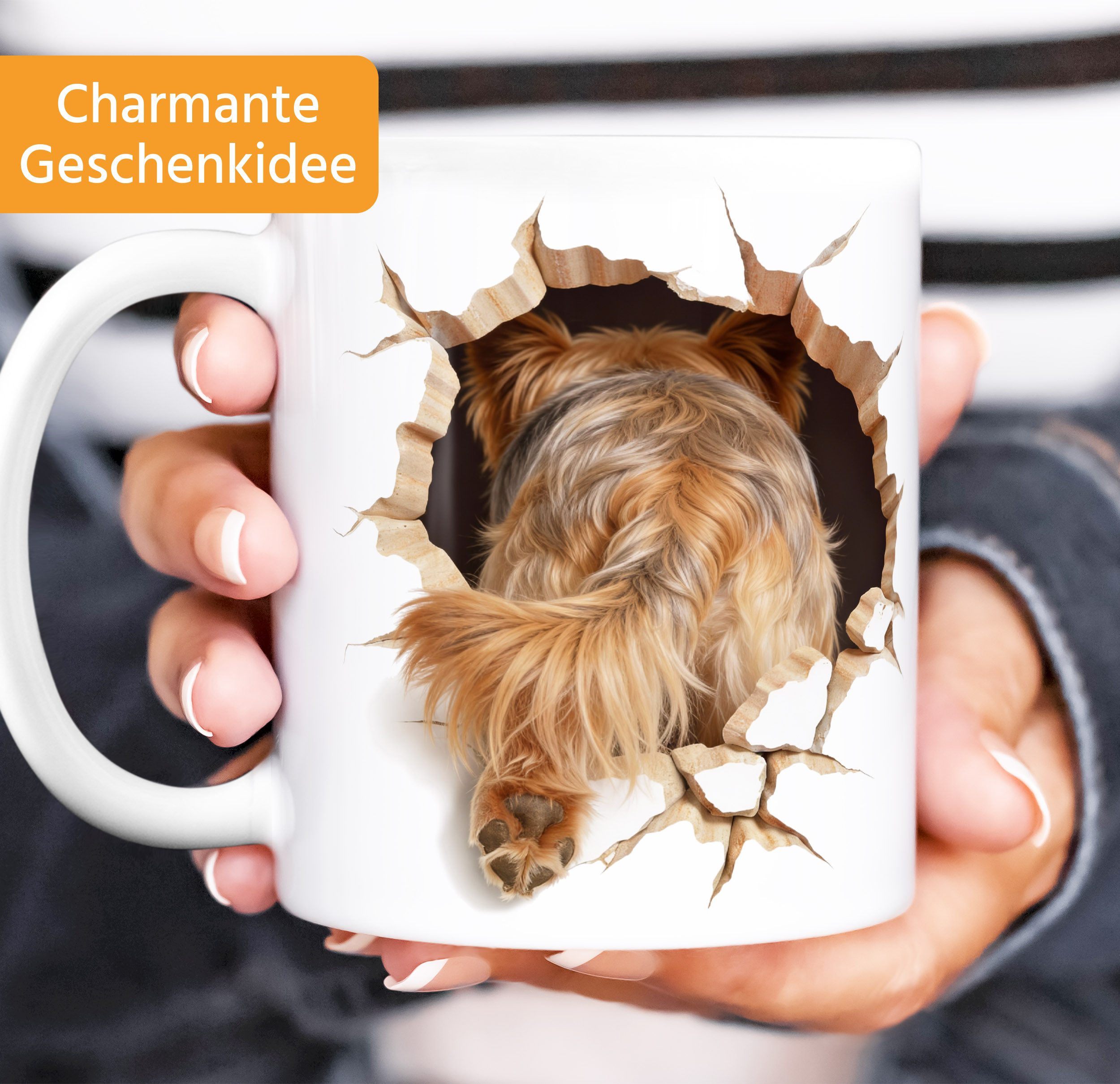 MoonWorks Tasse Tasse für Yorkshire Terrier-Halter Geschenk Hundebesitzer Tierfreunde, Keramik