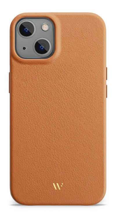 wiiuka Smartphone-Hülle skiin MACARON Handyhülle für iPhone 13, Handgefertigt - Deutsches Leder, Premium Case