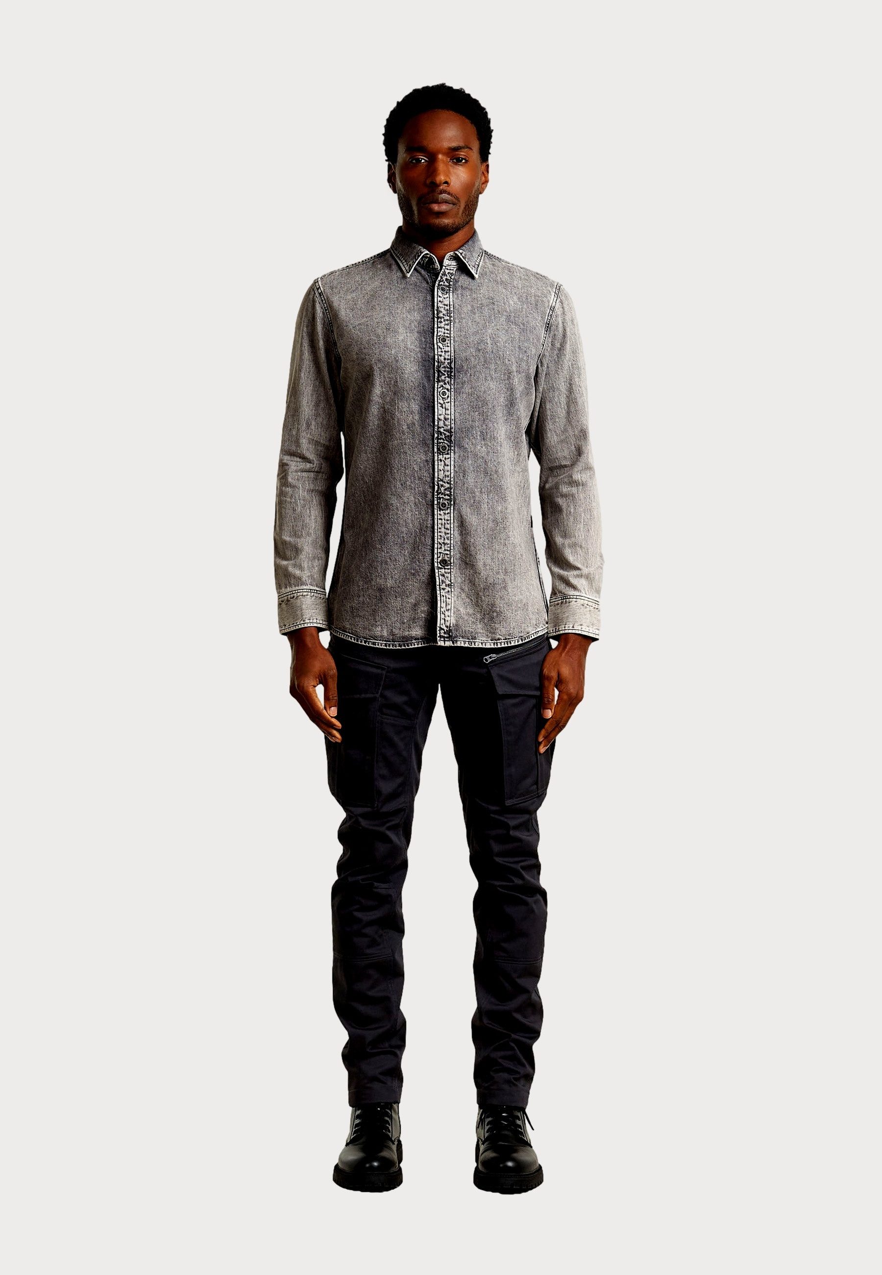 G-STAR Langarmhemd Hemd Clean Slim (1-tlg)