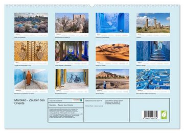 CALVENDO Wandkalender Marokko - Zauber des Orients (Premium, hochwertiger DIN A2 Wandkalender 2023, Kunstdruck in Hochglanz)