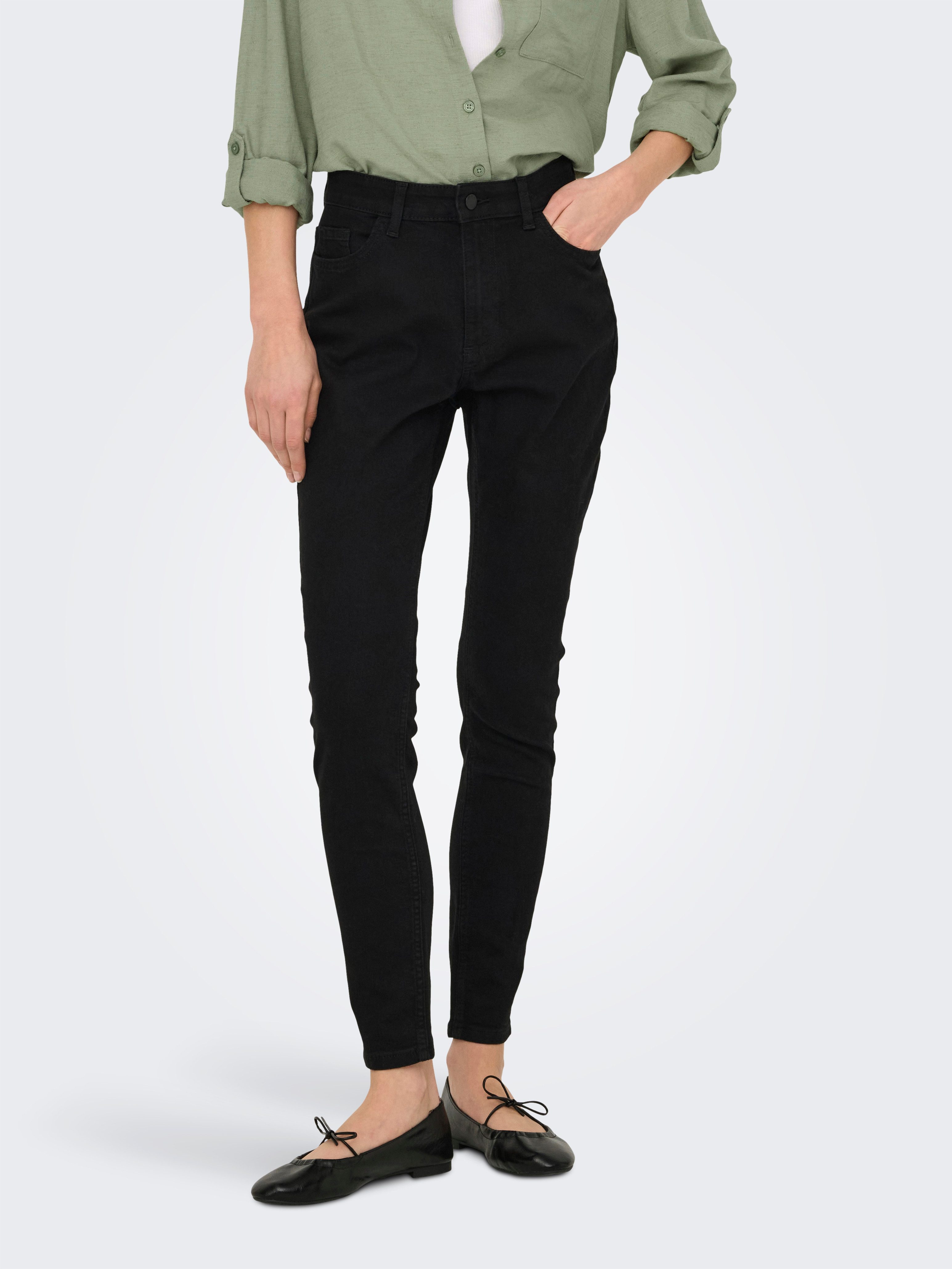JDY Skinny-fit-Jeans JDYMOON HW SKINNY JEANS BLACK DNM NOOS