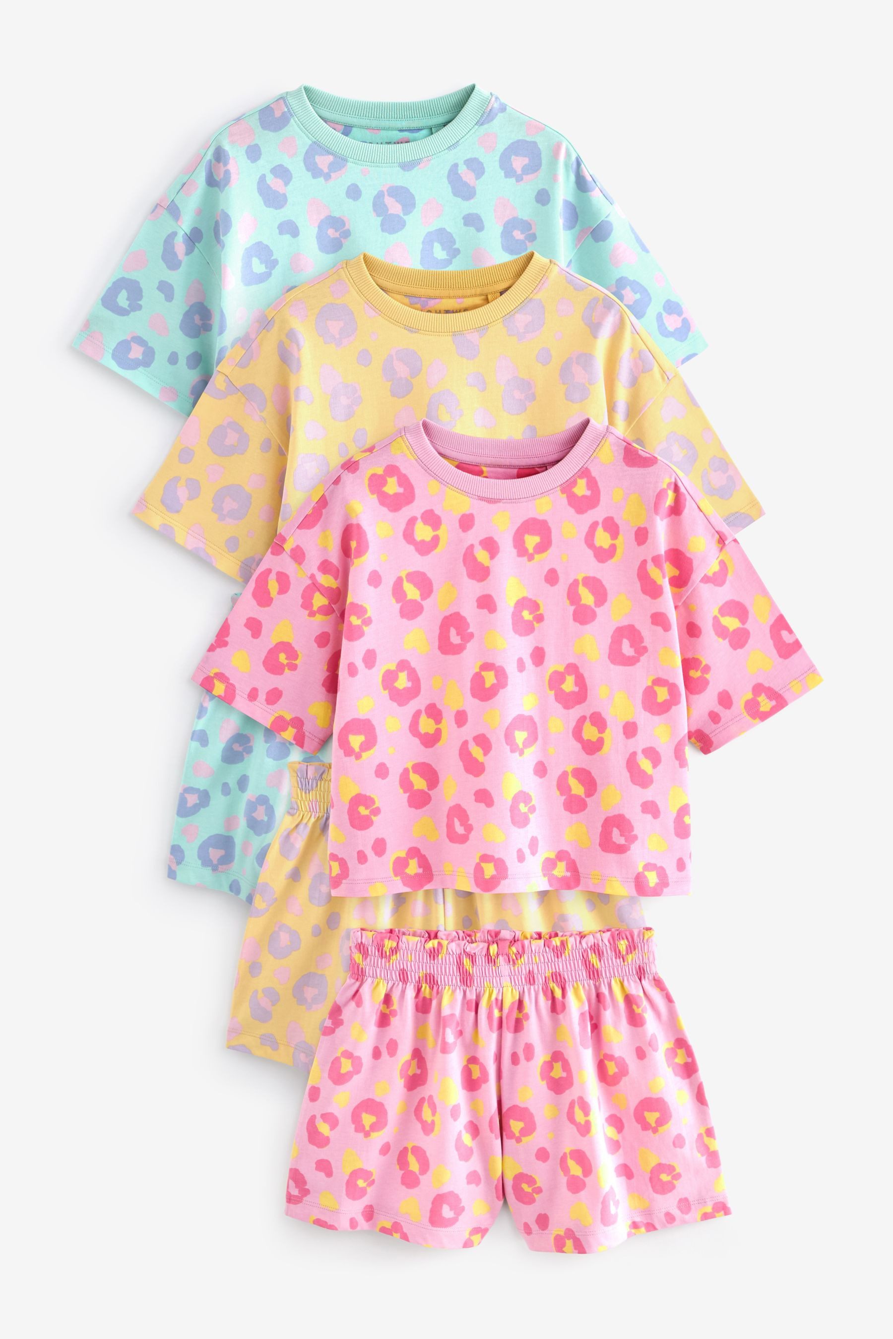Pyjama Kurze Schlafanzüge, 3er-Pack