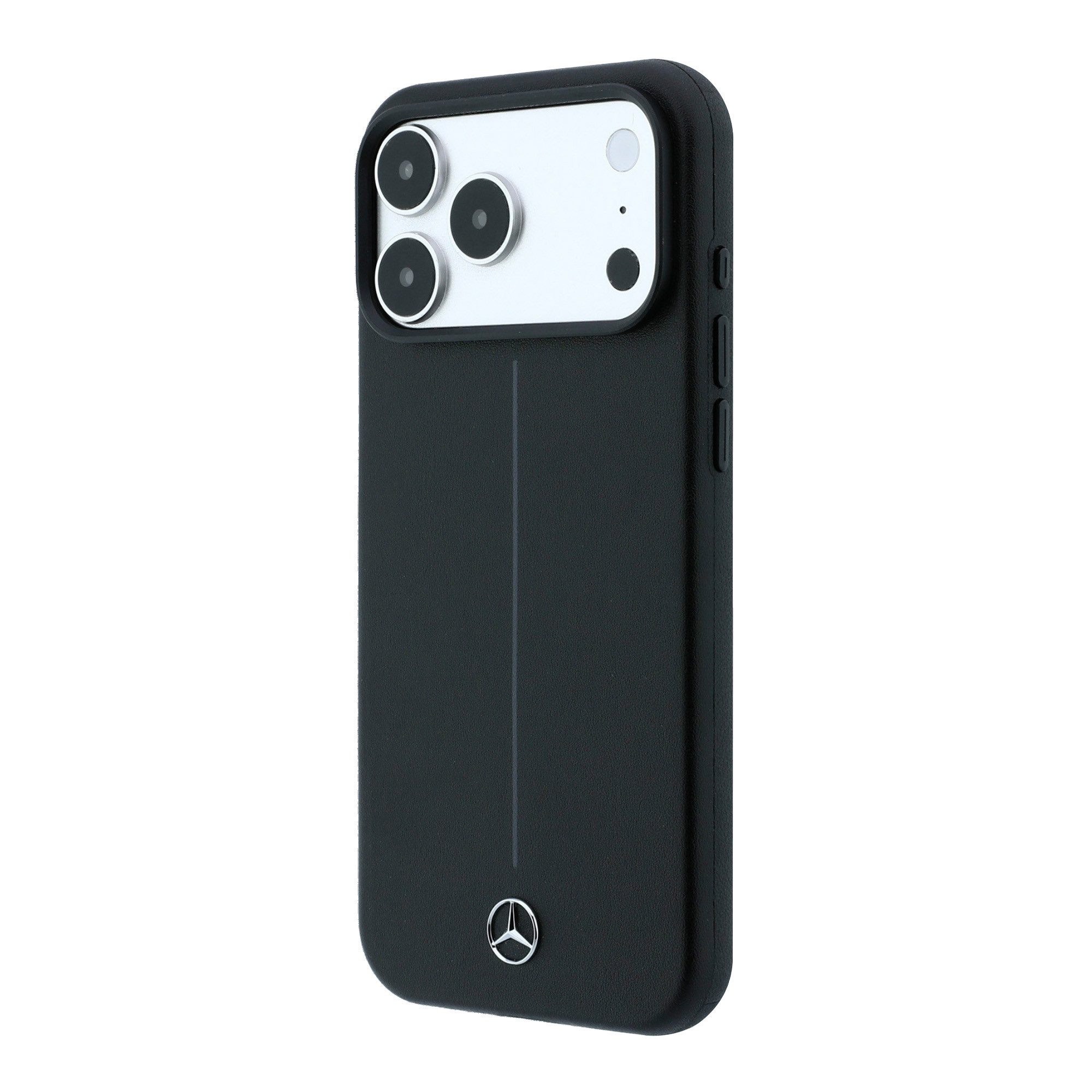 Mercedes Benz Handyhülle Iconic Line für iPhone 18 Pro Max MagSafe Kunstleder schwarz Logo 6,9 Zoll, Kantenschutz – Bild 2 von 5