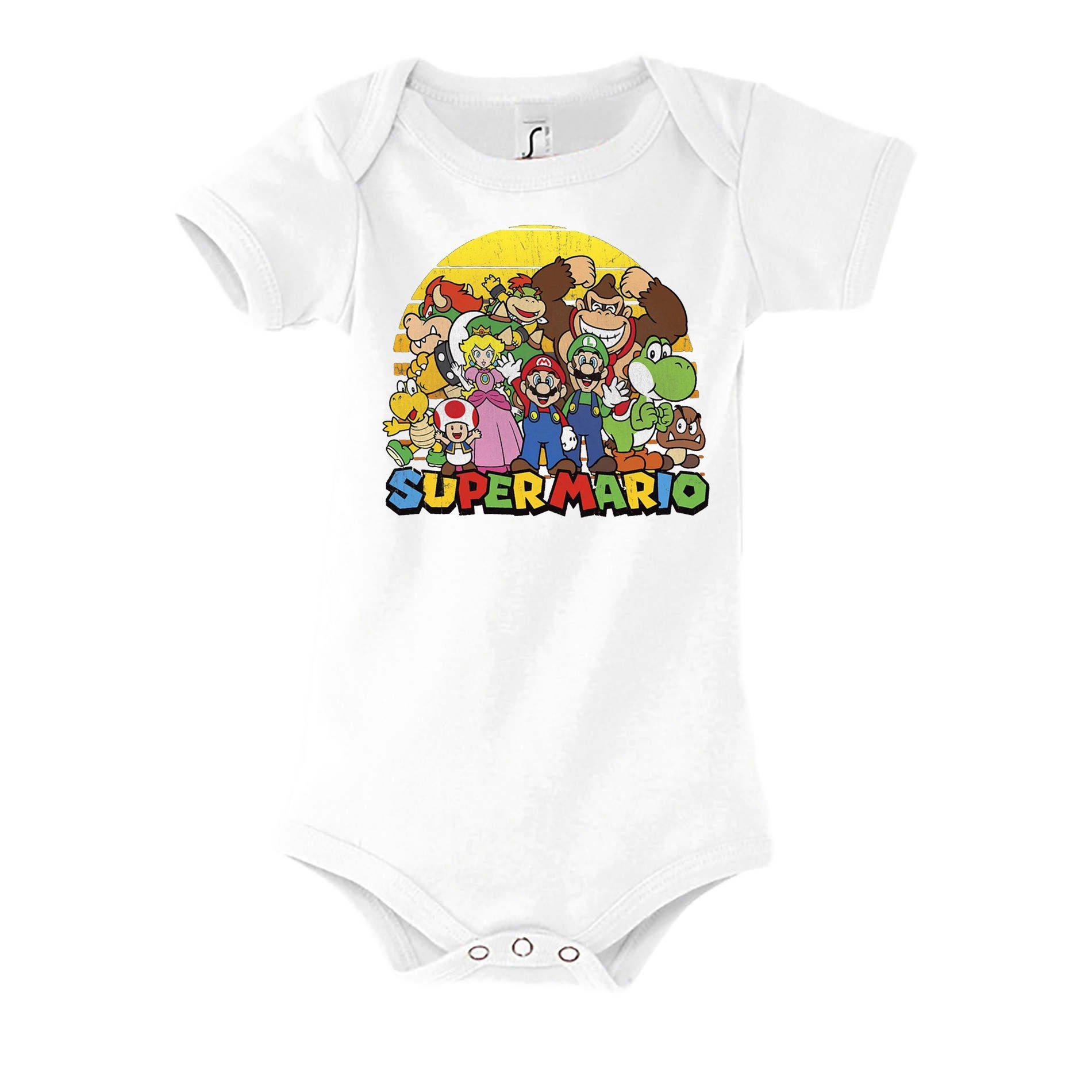 Strampler Kinder Super Mario Friends Sun Apocalyse Luigi Baby Retro Kosnole