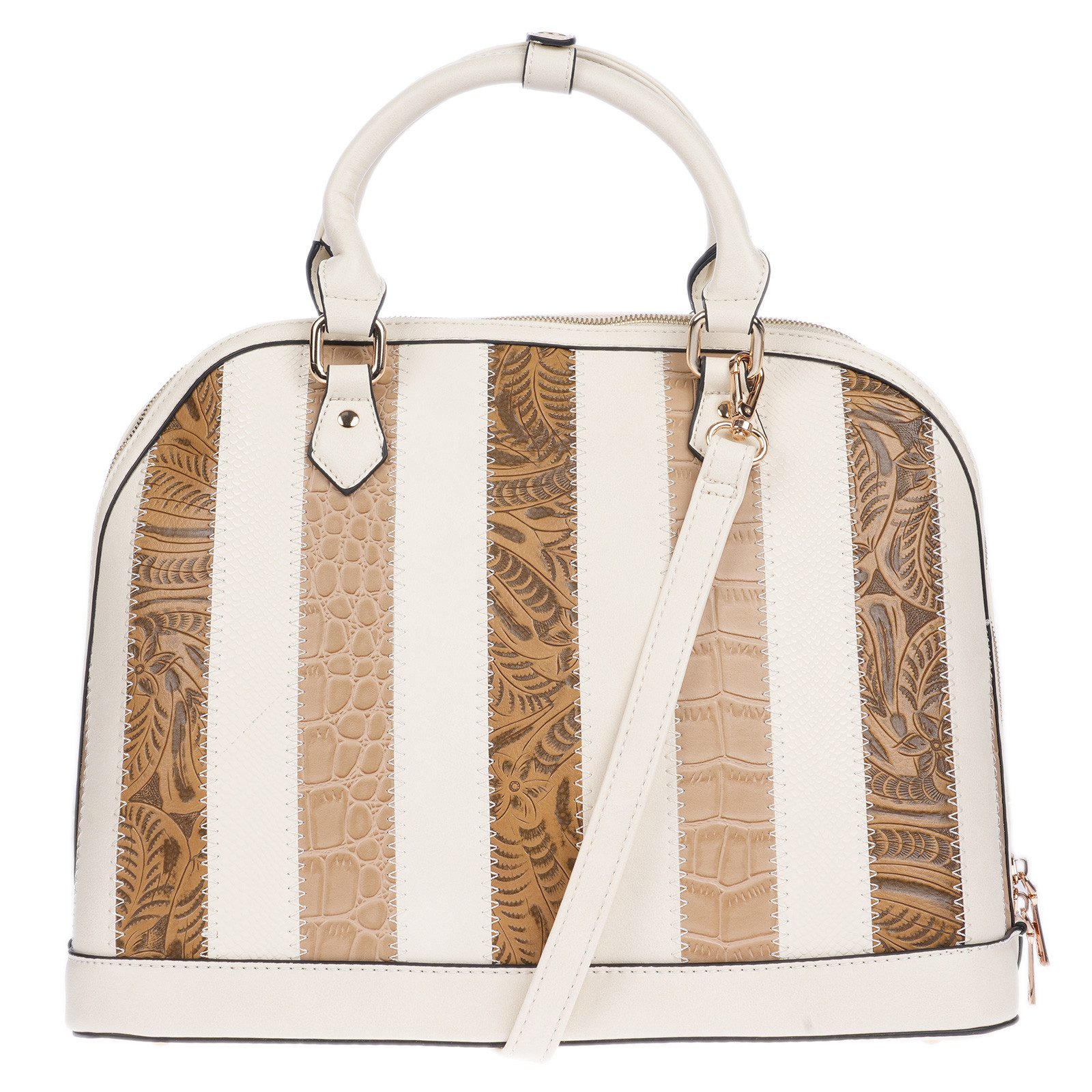 Christian Wippermann Umhängetasche Damen Tasche Schultertasche Umhängetasche Crossover (1 tlg), Leder Optik Handtasche