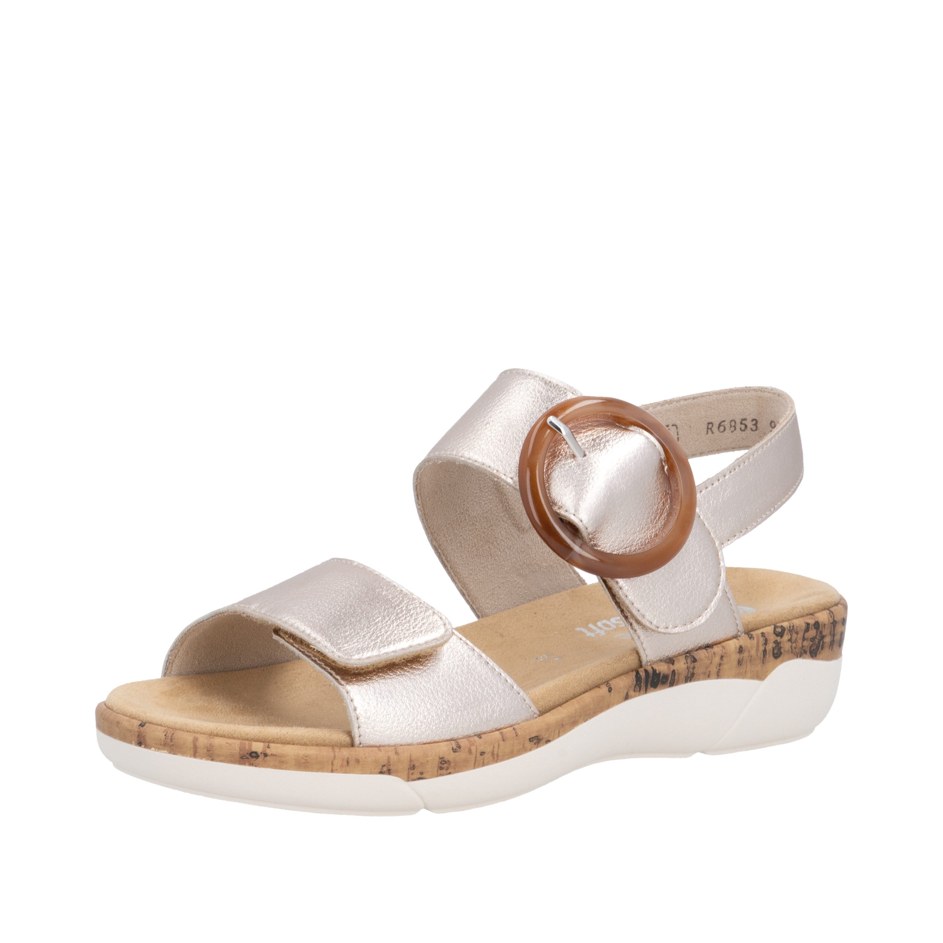 Remonte Sandale Klettschuh, Sommerschuh, Sandalette mit herausnehmbarem Fußbett