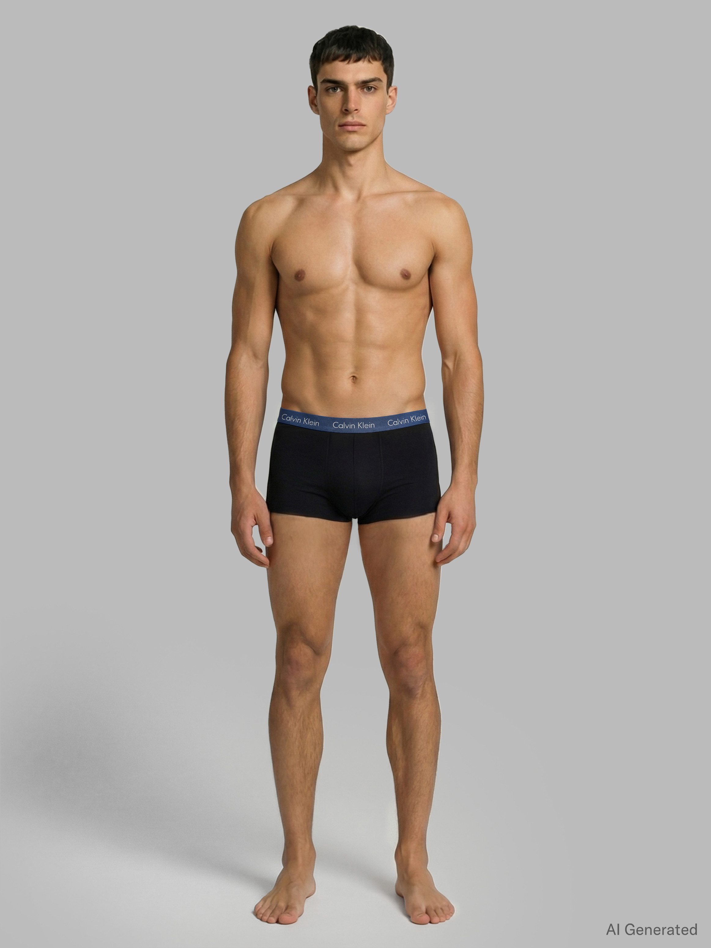 Calvin Klein Underwear Trunk LOW RISE TRUNK 5PK (Packung, 5er-Pack) mit Logo-Elastikbund (5 Stück)