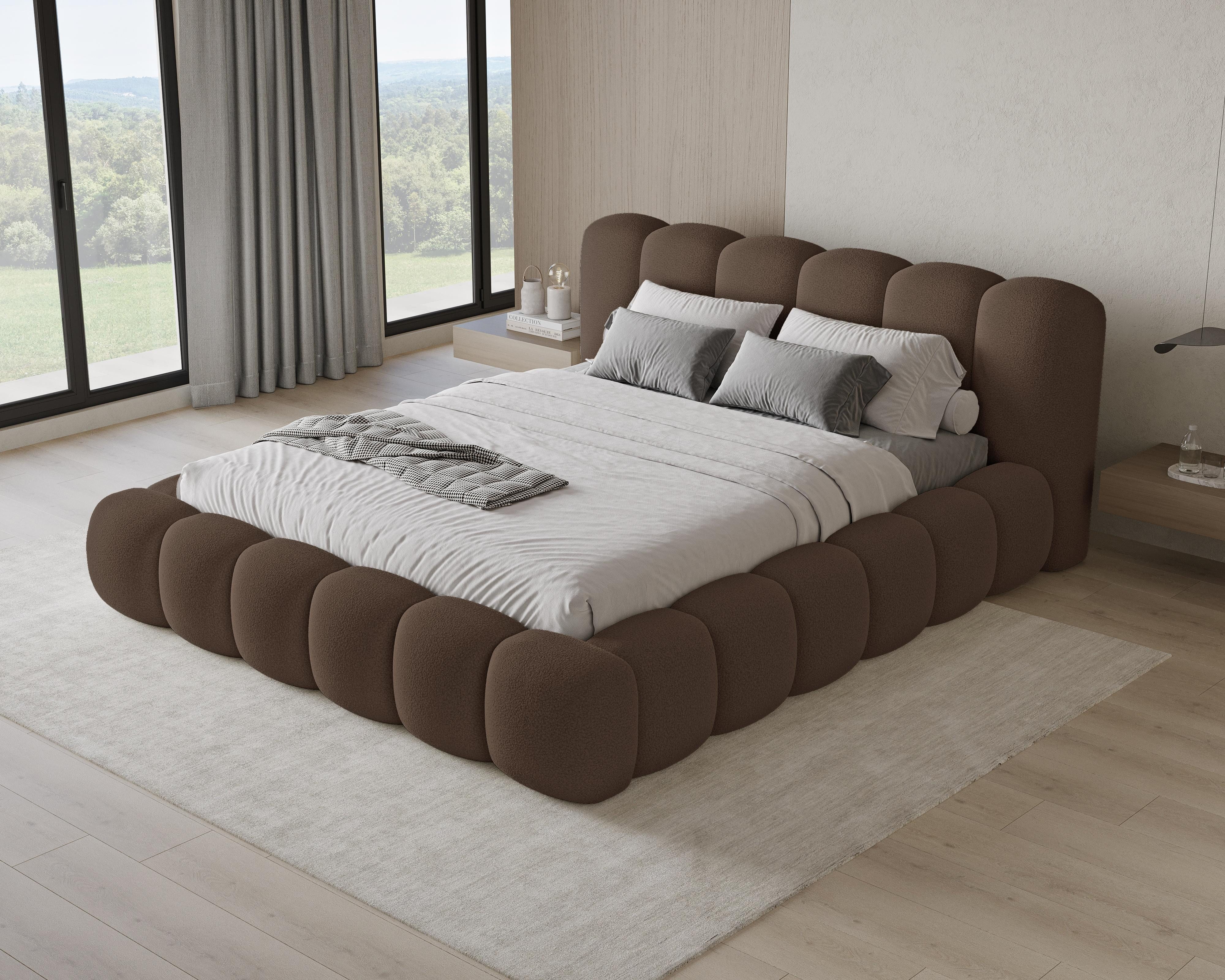 Chilly Möbel Polsterbett Stoff mit Stauraum und Hubfunktion Holzrahmen (Boxbett ohne Matratze in vielen Farben, 1-tlg., 140x200 160x200 180x200 200x200cm), gepo – Bild 3 von 5
