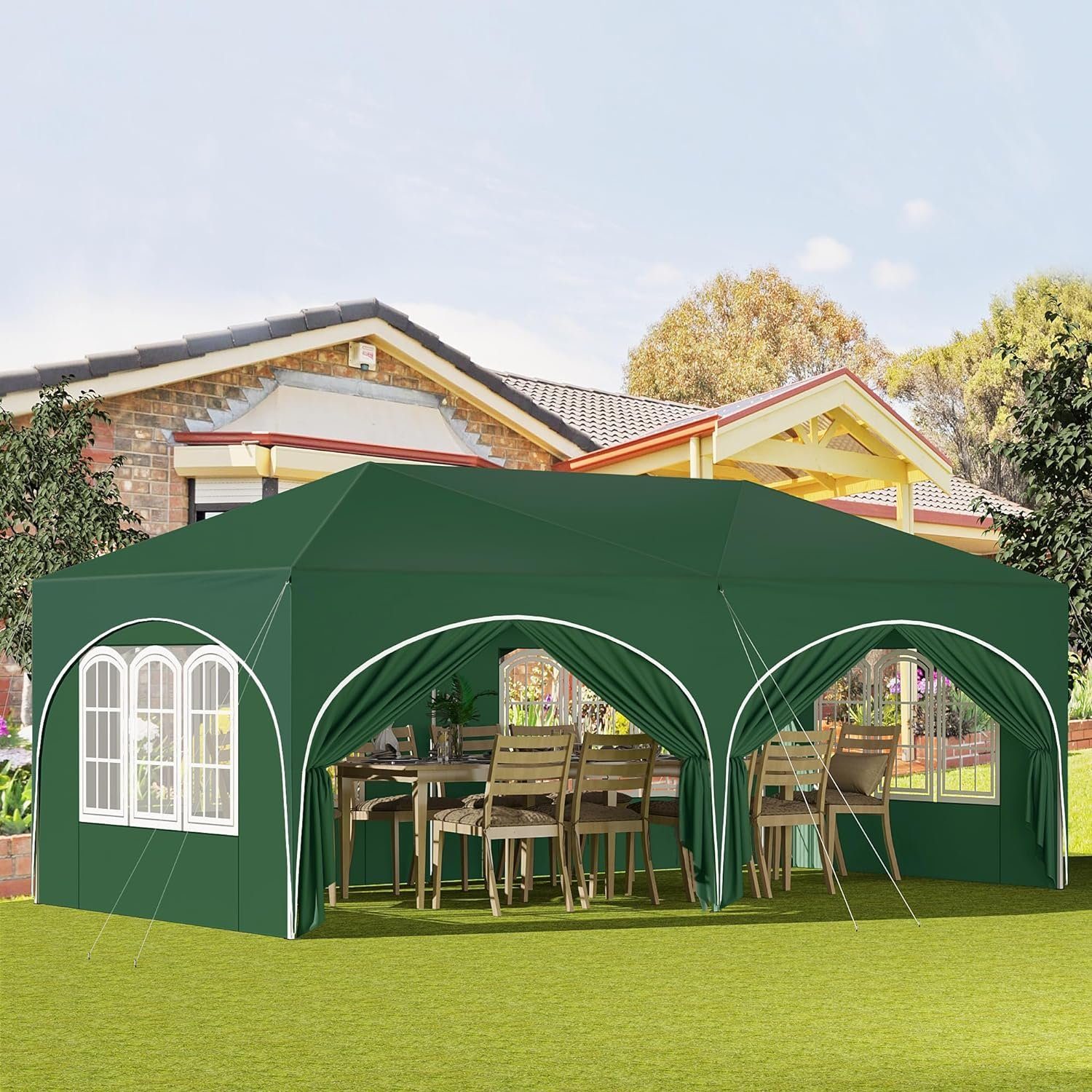 Woltu Pavillon, mit 6 Seitenteilen, 3x6 günstig online kaufen
