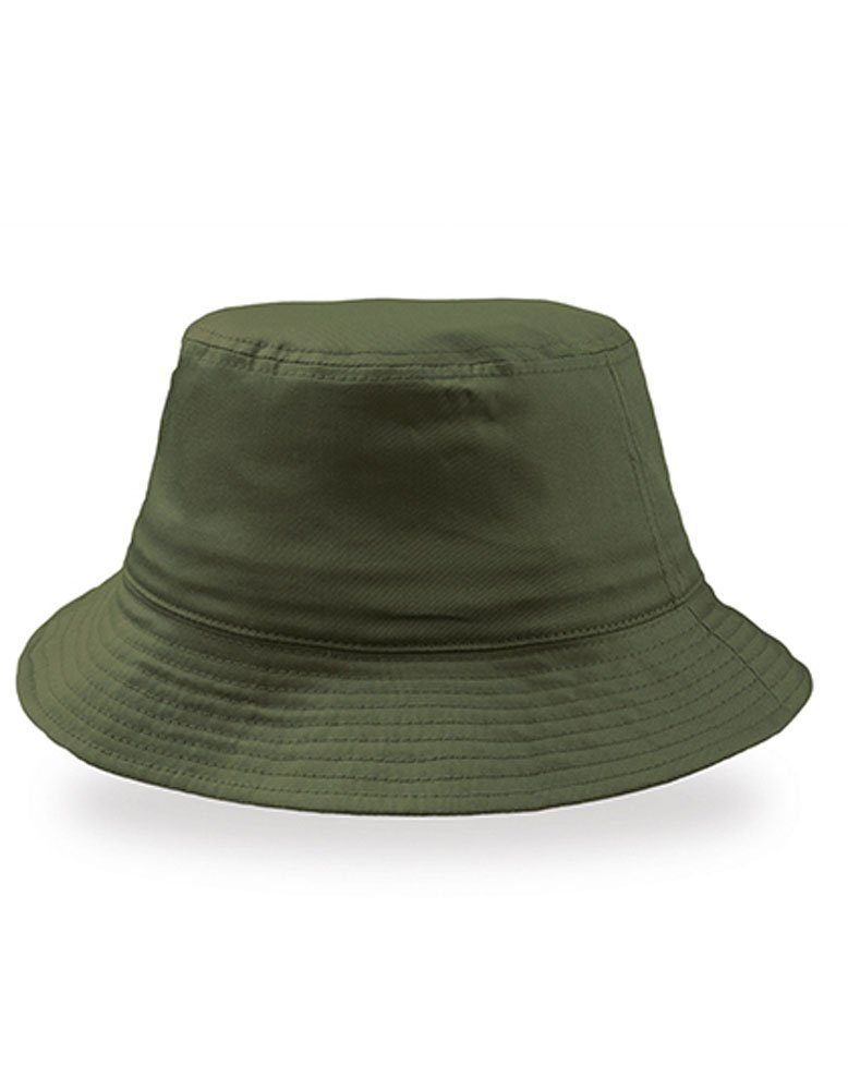 Goodman Design Sonnenhut Bucket Hat Fischerhut Safarihut 8 Ziernähte auf der Krempe Olive