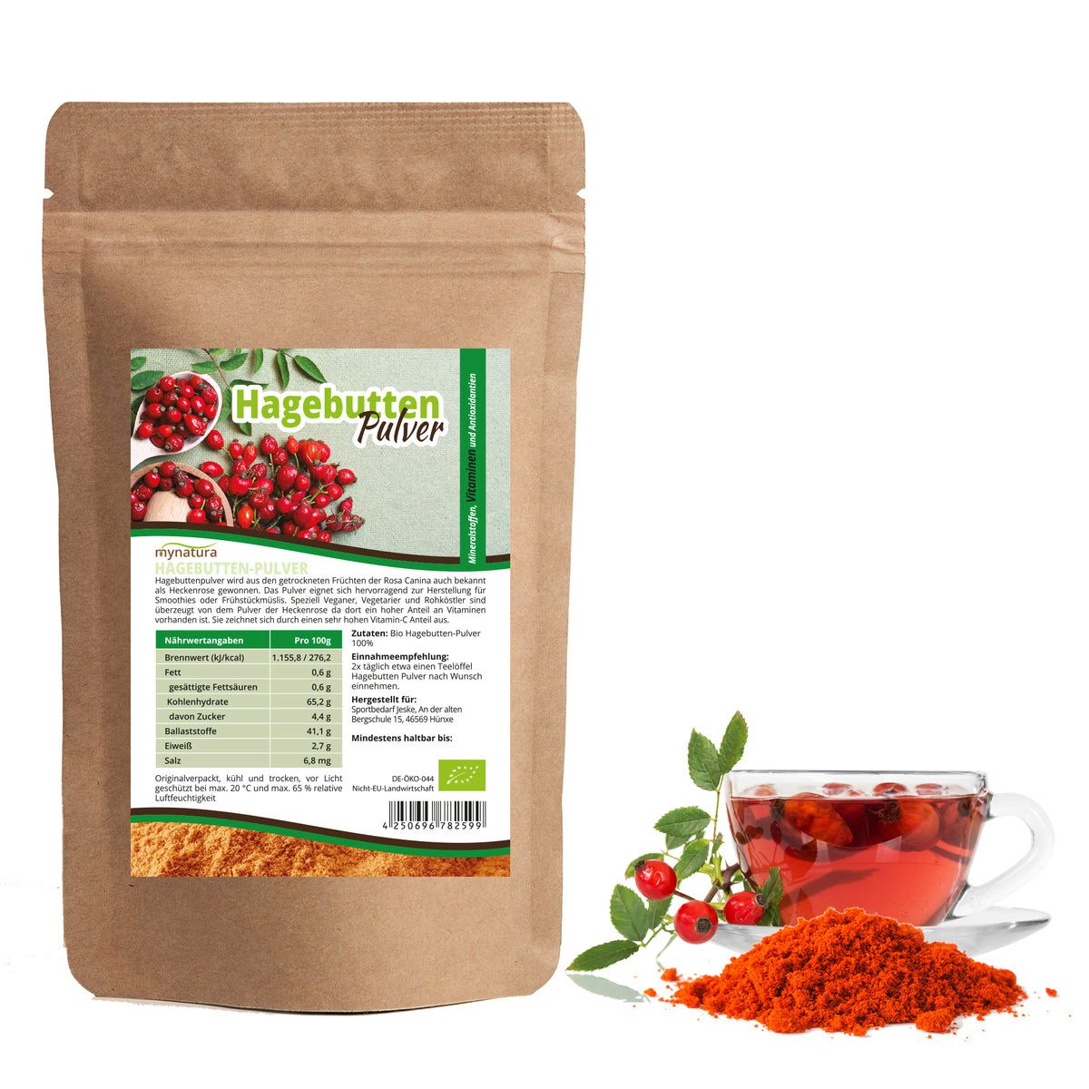 Mynatura Mynatura Bio Hagebuttenpulver Pulver, 1 er 1000 g