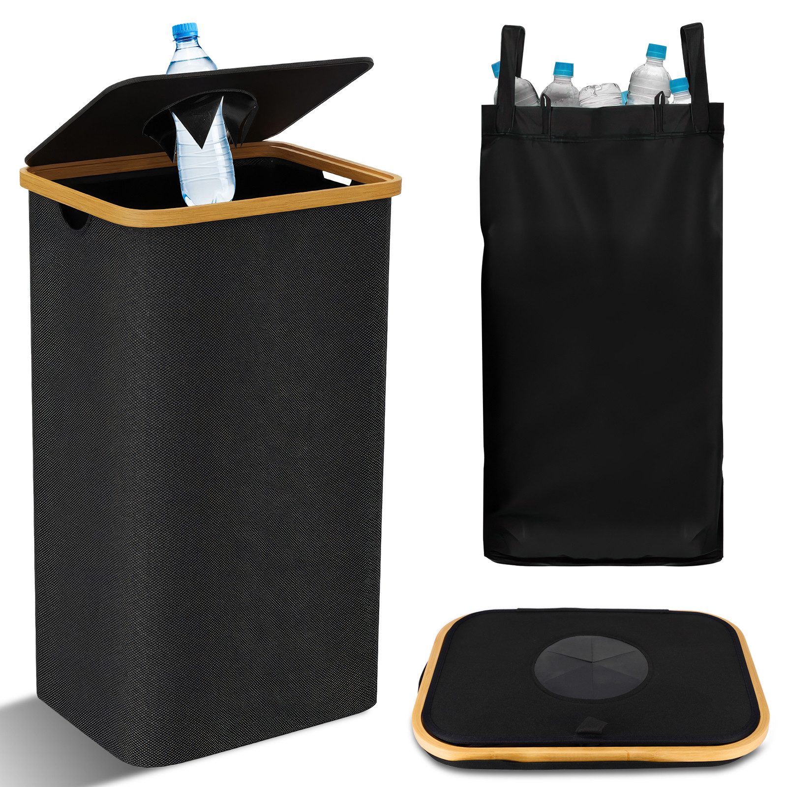 BlingBin Flaschensammler Flaschenkorb Pfandflaschen Sammelbehälter Mülleime günstig online kaufen