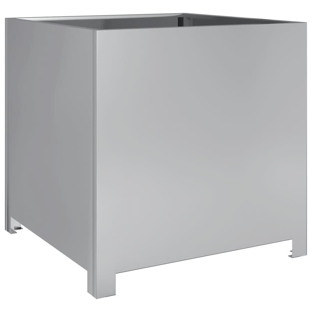 vidaXL Blumentopf Pflanzkübel 50x50x50 cm Verzinkter günstig online kaufen