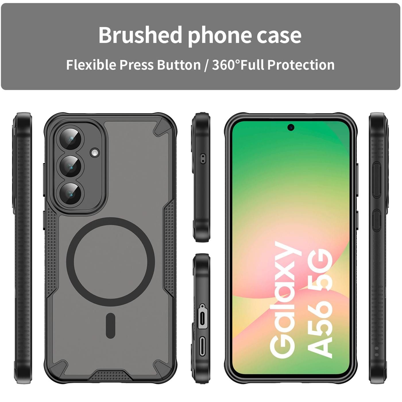 CoolGadget Handyhülle Defender Series Handy Hülle für Samsung Galaxy A56 5G 6,7 Zoll, Magsafe TPU Schlicht Robust Schutzhülle für Galaxy A56 5G Hülle