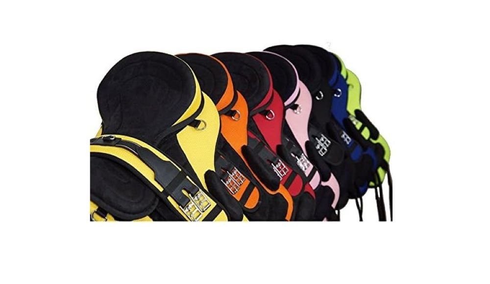 German Riding Westernsattel Sattel Expert - baumlos orange
