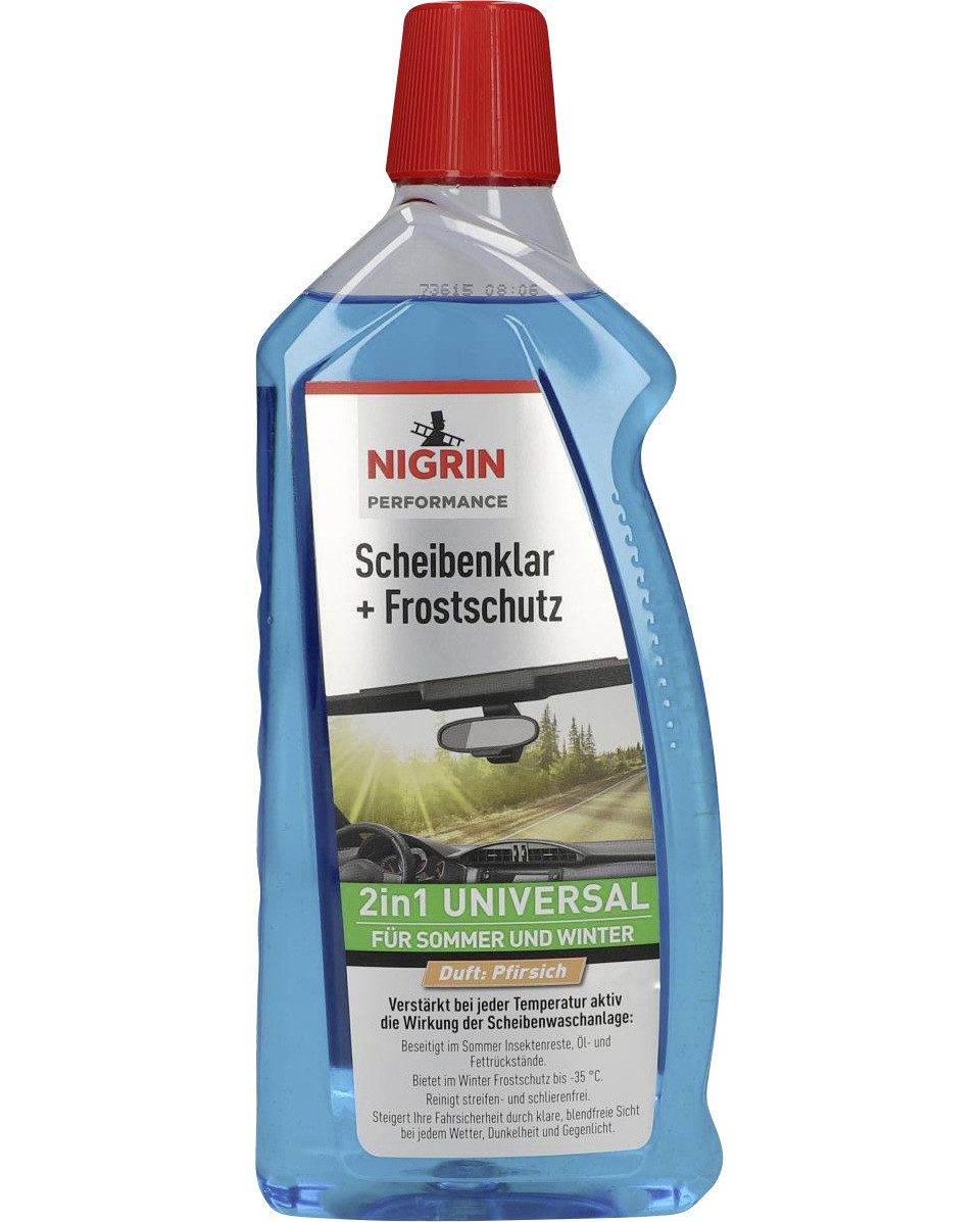 NIGRIN Nigrin Scheibenklar & Frostschutz -35°C für Sommer Scheibenreiniger