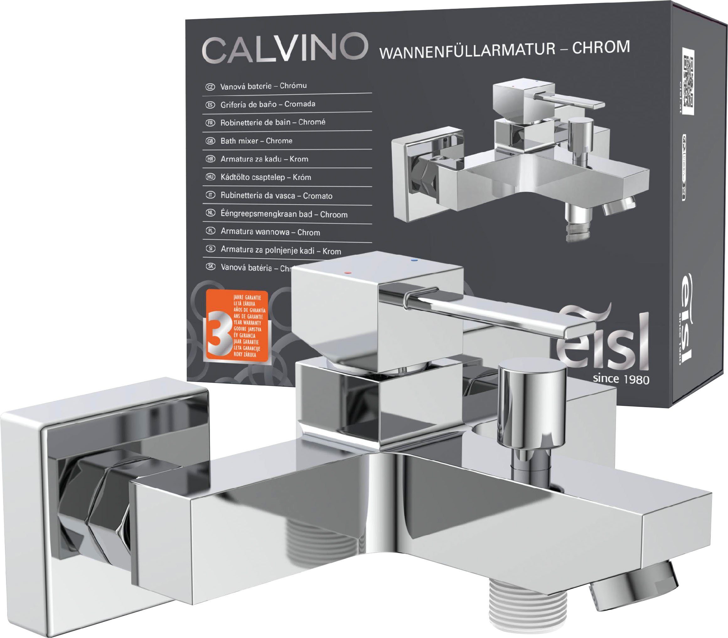 Eisl Wannenmischeinheit CALVINO perfektes Strahlbild, auswechselbare 25mm Keramik-Kartusche | Wannenarmaturen