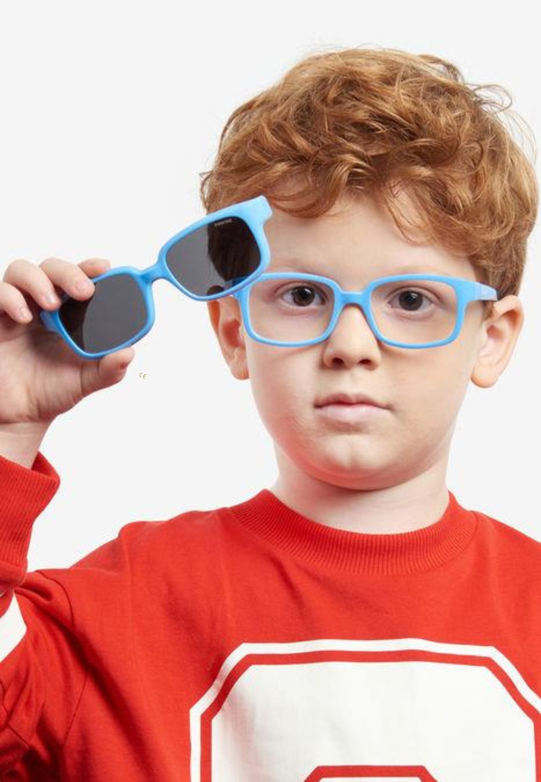 Polaroid Sonnenbrille Polaroid Kids PLD K005 CL-ON Clip-on MVU M9 Azurblau (Set)