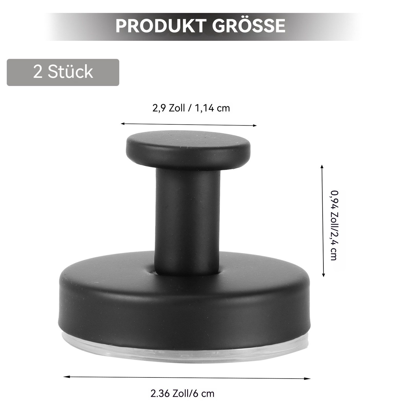 BlingBin Handtuchhaken 2/4Stück Saugnapfhaken,Saugnapf Haken,Schwarz Hooks, Badezimmer, Duschen, Türen, (4 Stück, 4-St., Edelstahl Wasserdicht Saughalter), für Badezimmer Küche Glatte Fenster Wand Glas