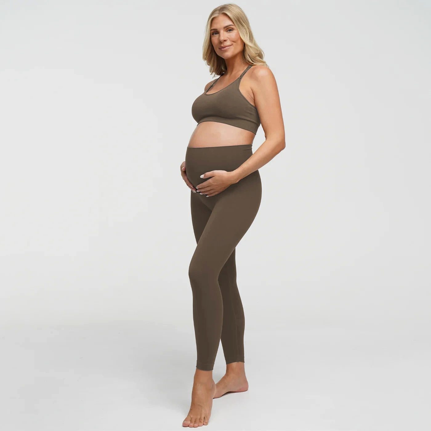 cfab Still-BH Seamless Still-BH mit Rückenstütze-Taupe-3XL (1-tlg)