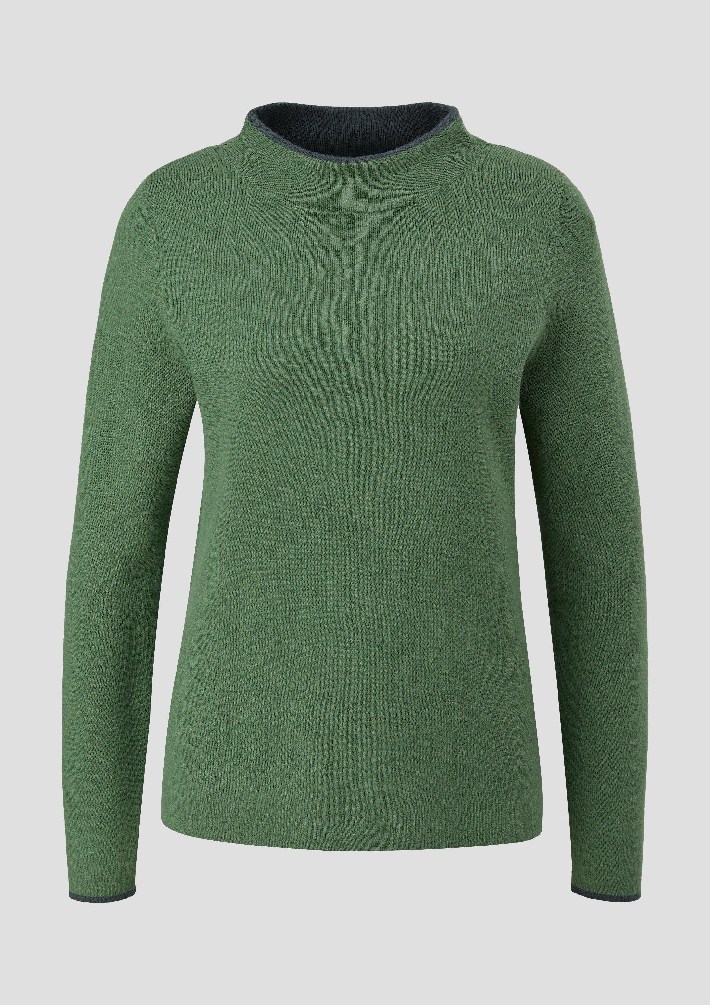 Pullover grün s.Oliver Strickpullover aus Viskosemix