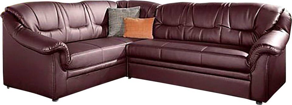 DOMO collection Ecksofa "Montana, zeitlose Rückensteppung, bequeme Armlehne günstig online kaufen