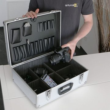 ECI Tools Werkzeugkoffer Aluminium Koffer Silber mit Werkzeughalter Leer (LxBxH) 450 x 320 x