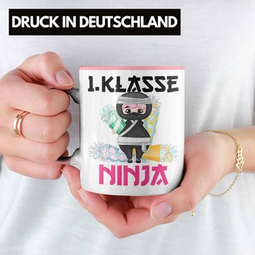 Trendation Tasse 1. Klasse Ninja Tasse Geschenkidee Einschulung Erster Schultag