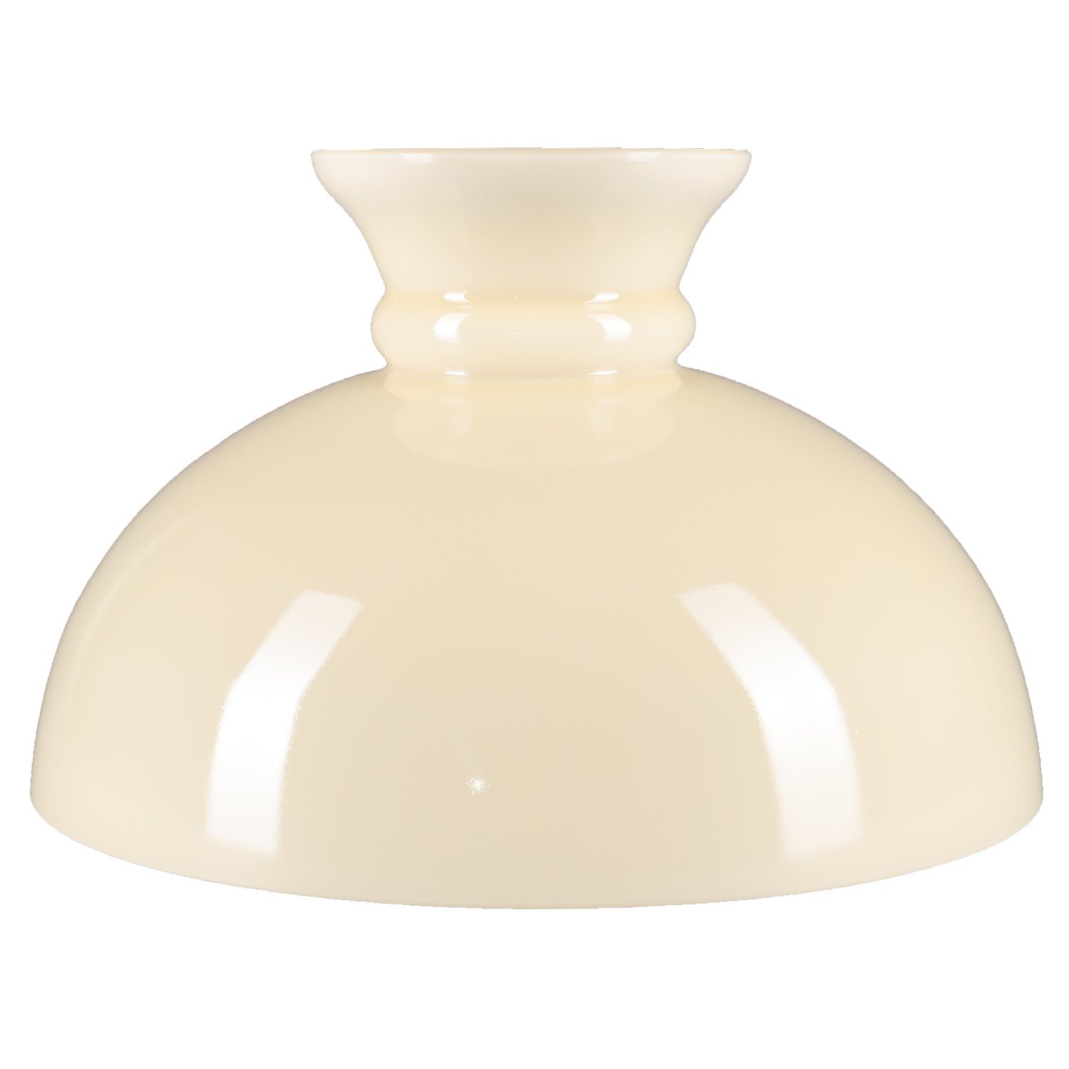Home4Living Lampenschirm Petroleumglas Lampenglas Beige Ersatzglas Glaschirm Ø300mm, Dekorativ