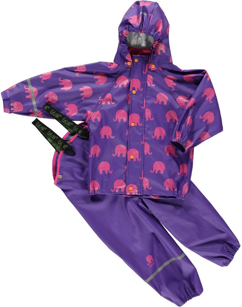 CeLaVi Regenanzug Rainwear set elephant AOP-PU