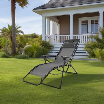 ONDIS24 Multifunktionsliege Ergolex Gartenliege Sonnenliege Relaxliege bis 110kg, 1 St., UV- und witterungsbeständig, verstellbare Lehne