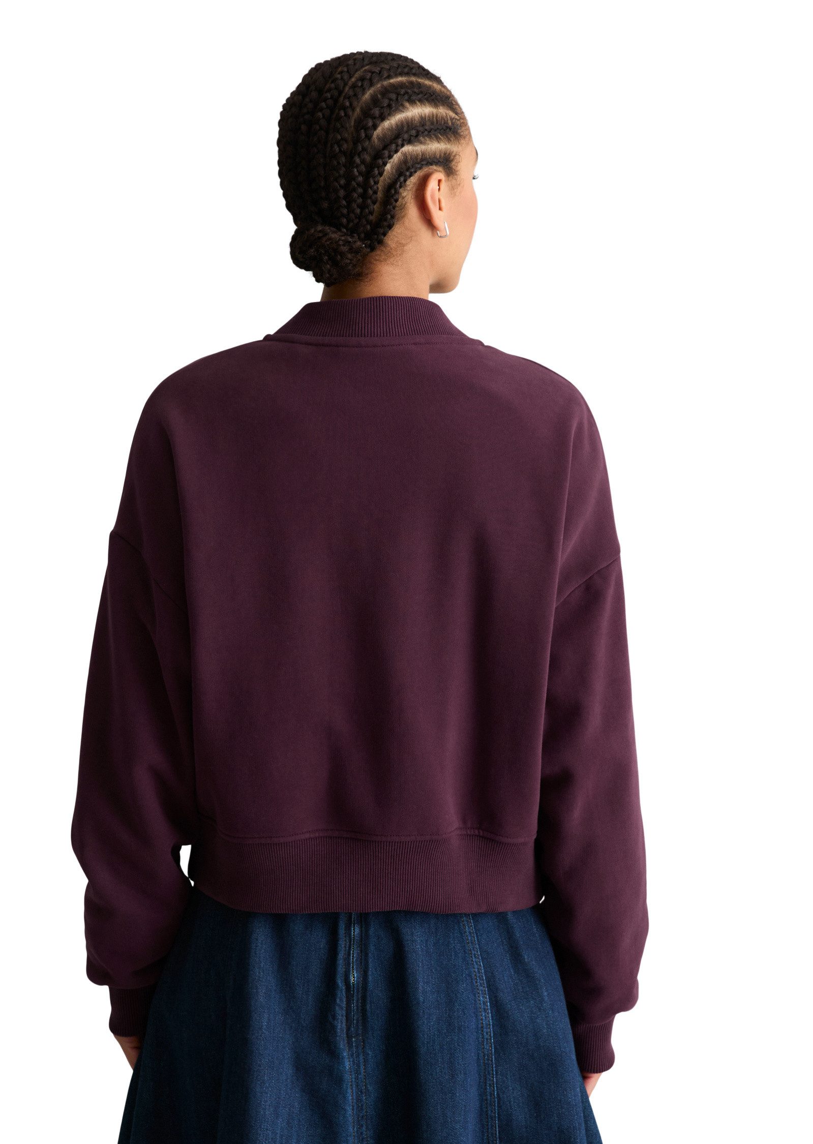 Marc O'Polo DENIM Sweatjacke aus softer Bio-Baumwolle