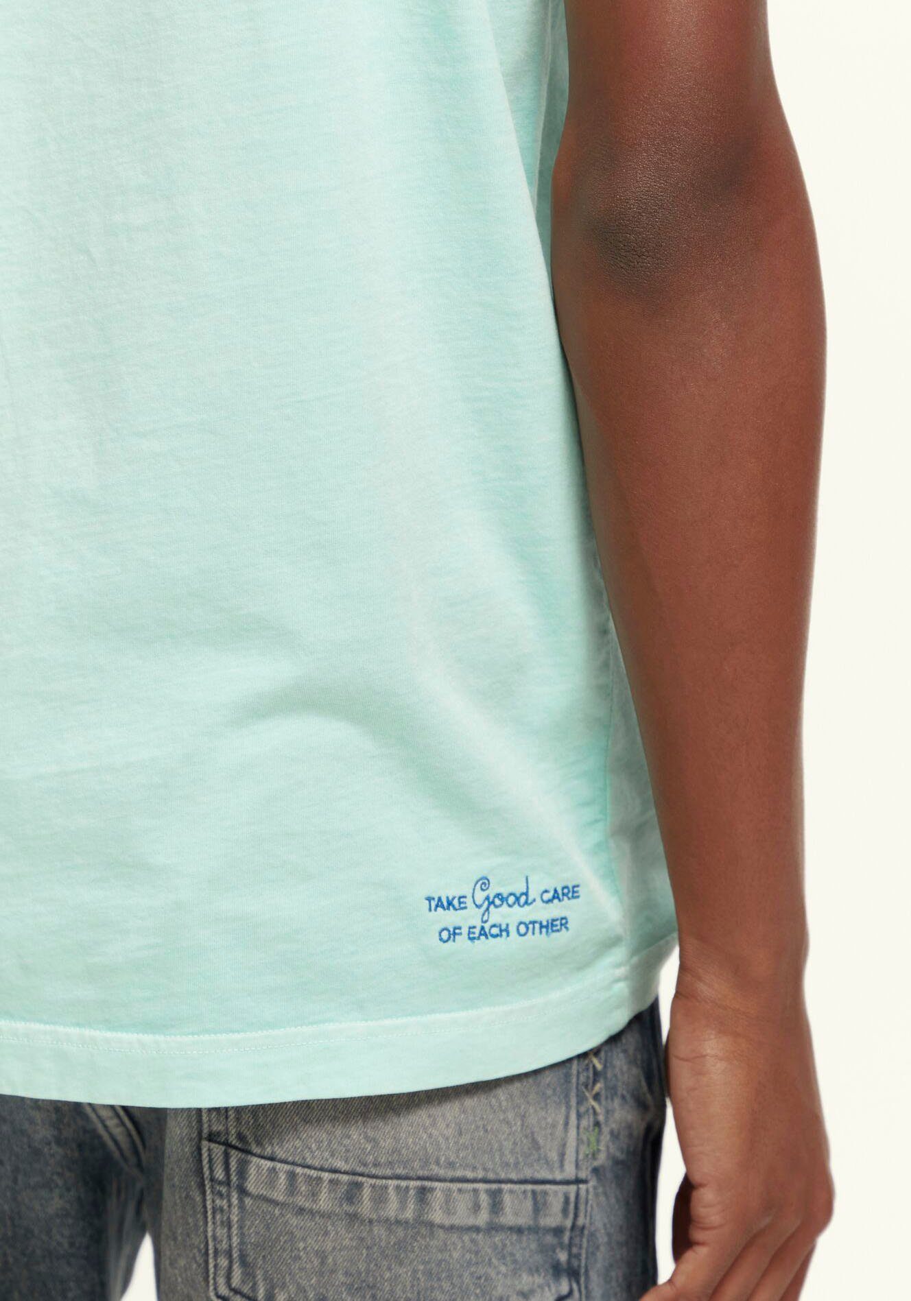 der Bay Soda Garment-dye Rundhalsshirt kleiner logo Logo-Stickerei T-shirt & auf Scotch mit regular-fit Brust