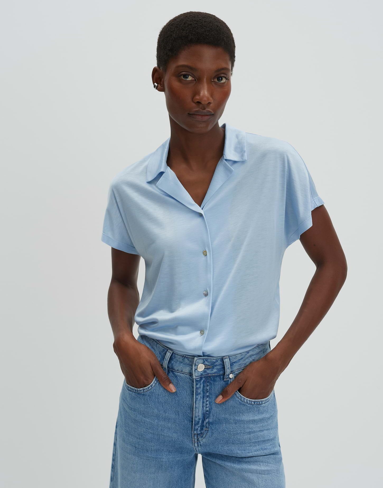 Poloshirt Kedina ease aus ECOVERO™-Jersey