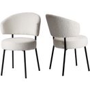 LeGer Home by Lena Gercke Esszimmerstuhl Sölve, TOPSELLER!, OTTOs Choice (Set, 2 St), Boucle Bezugsstoff, Metallgestell, Sitztiefe 48 cm