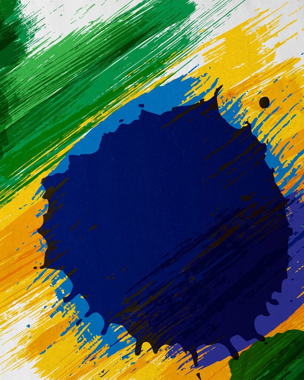 style3 T-Shirt Flagge Brasilien Fußball Sport günstig online kaufen