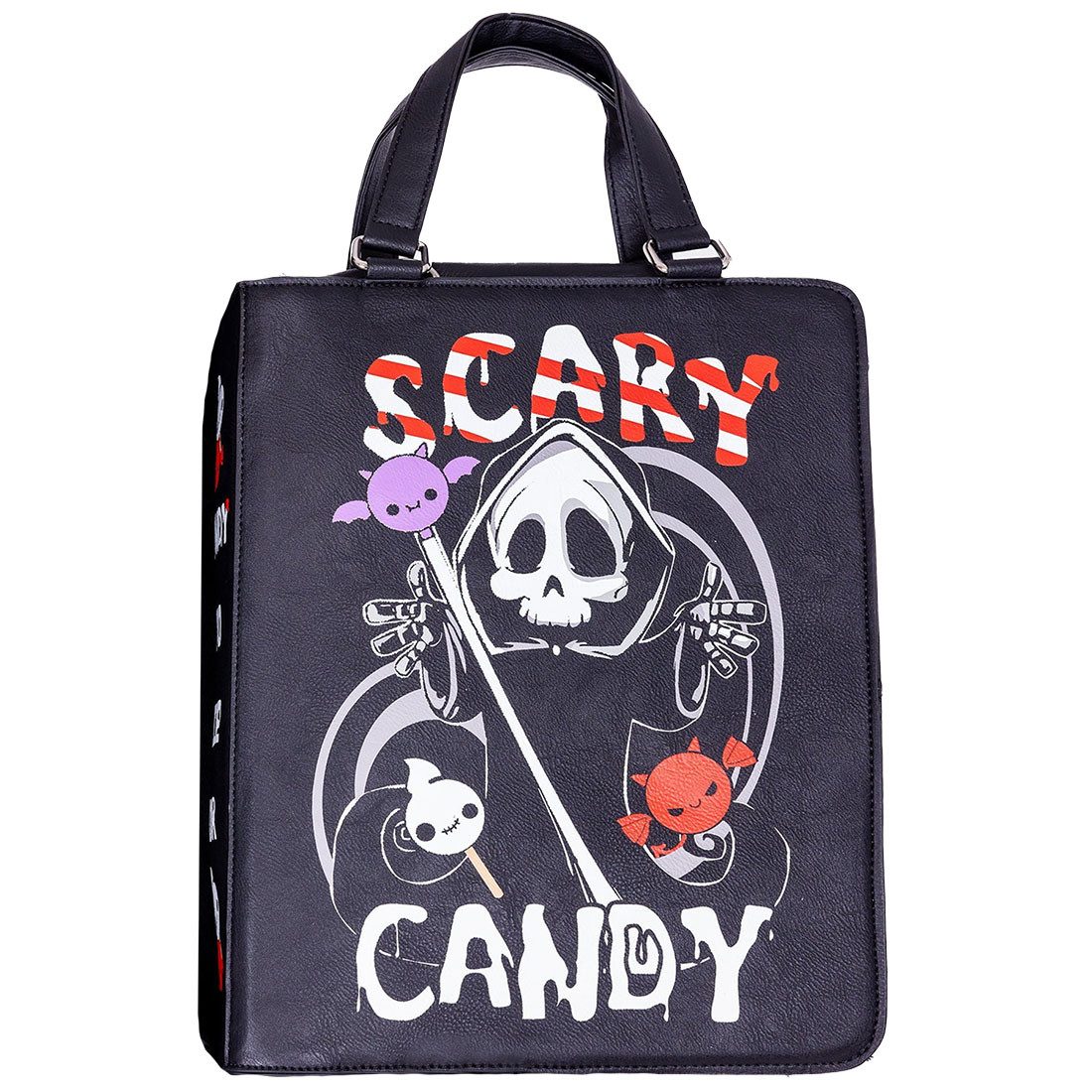 Heartless Schultertasche Death Candy Book Bag, Umhängetasche Gothic Kawaii Goth