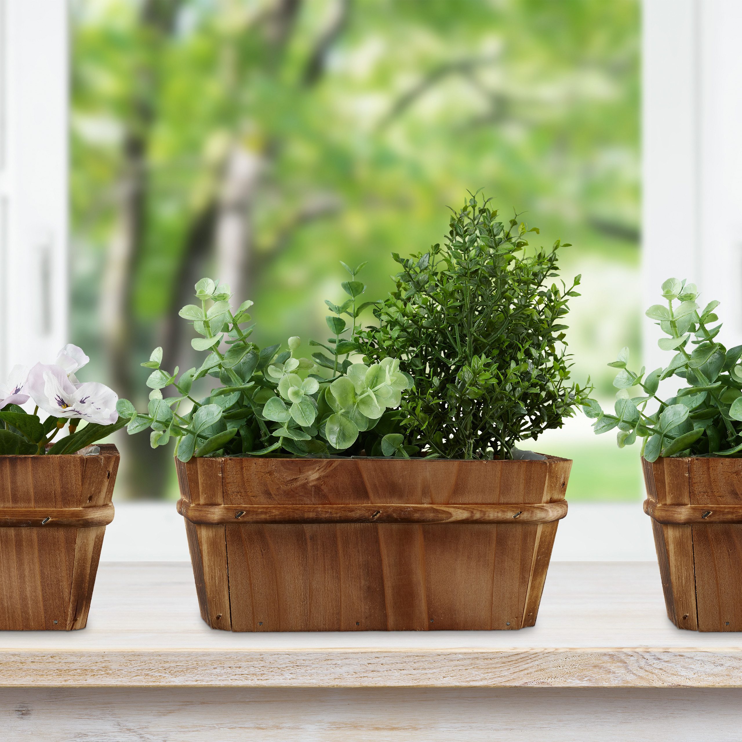 relaxdays Blumenkasten Kleiner Blumenkasten 3er Set günstig online kaufen