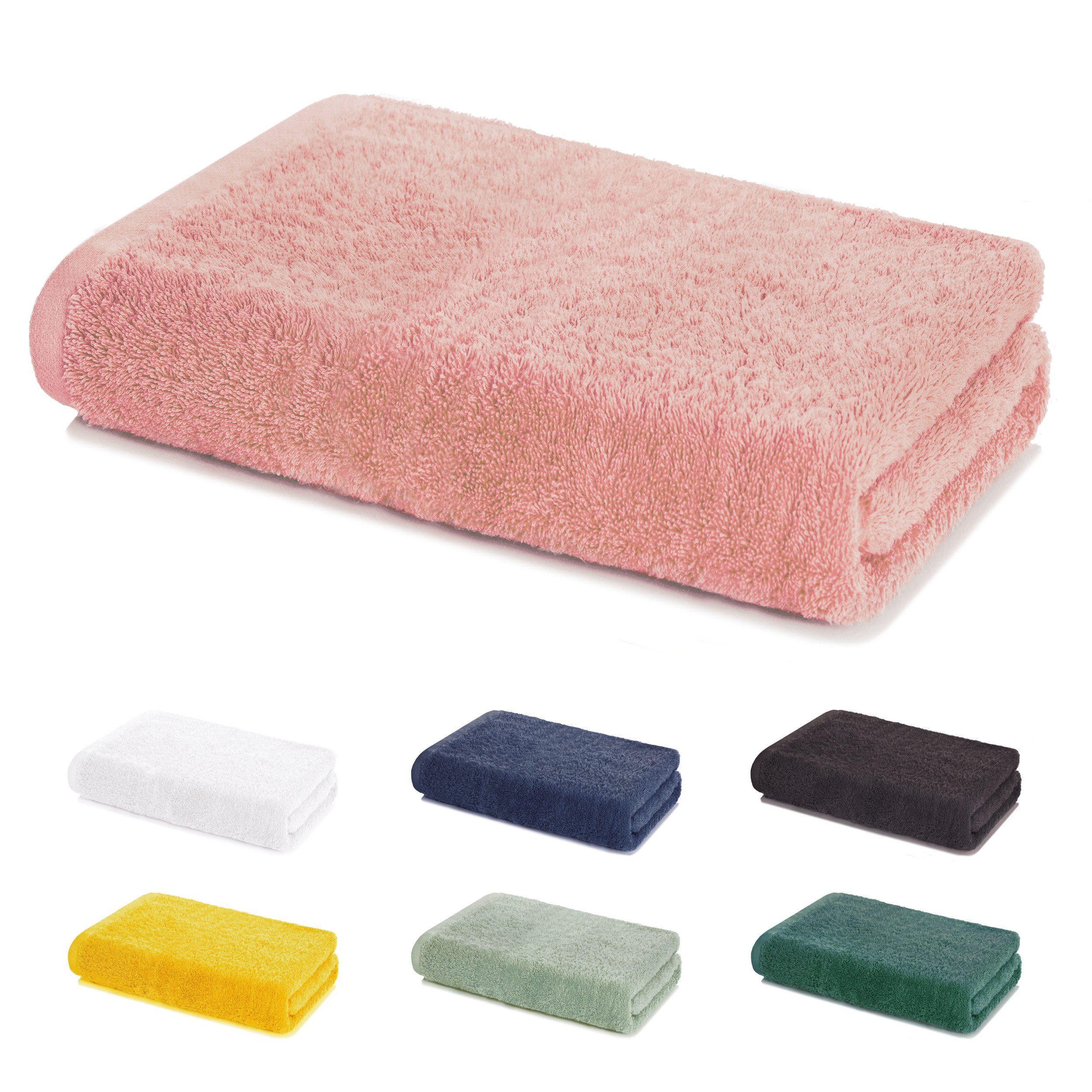 Lavea Saunatuch MEXICO Saunahandtuch 80×200 cm – optional mit Bademantel/Morgenmantel, Baumwolle (Set, 1-St), Hochwertiges Walkfrottier – Saunatuch oder Set mit Unisex-Bademantel