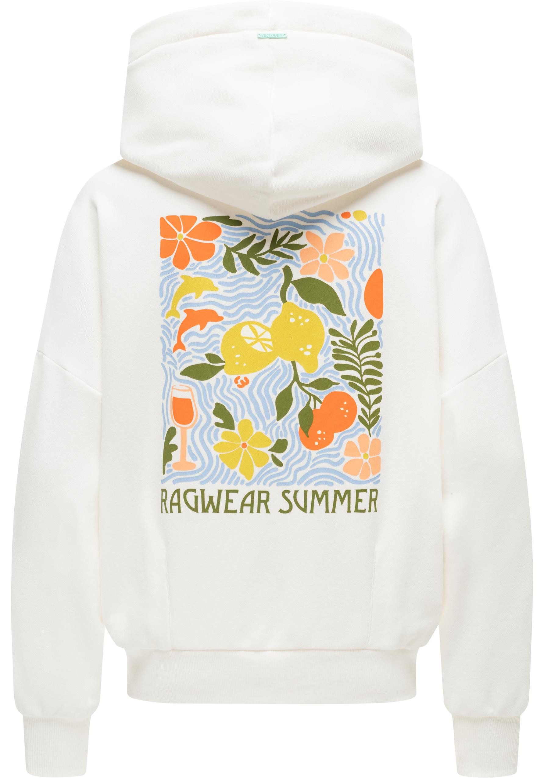 Ragwear Kapuzenpullover Pirita PP oversized Damen Hoodie mit Print-Akzenten