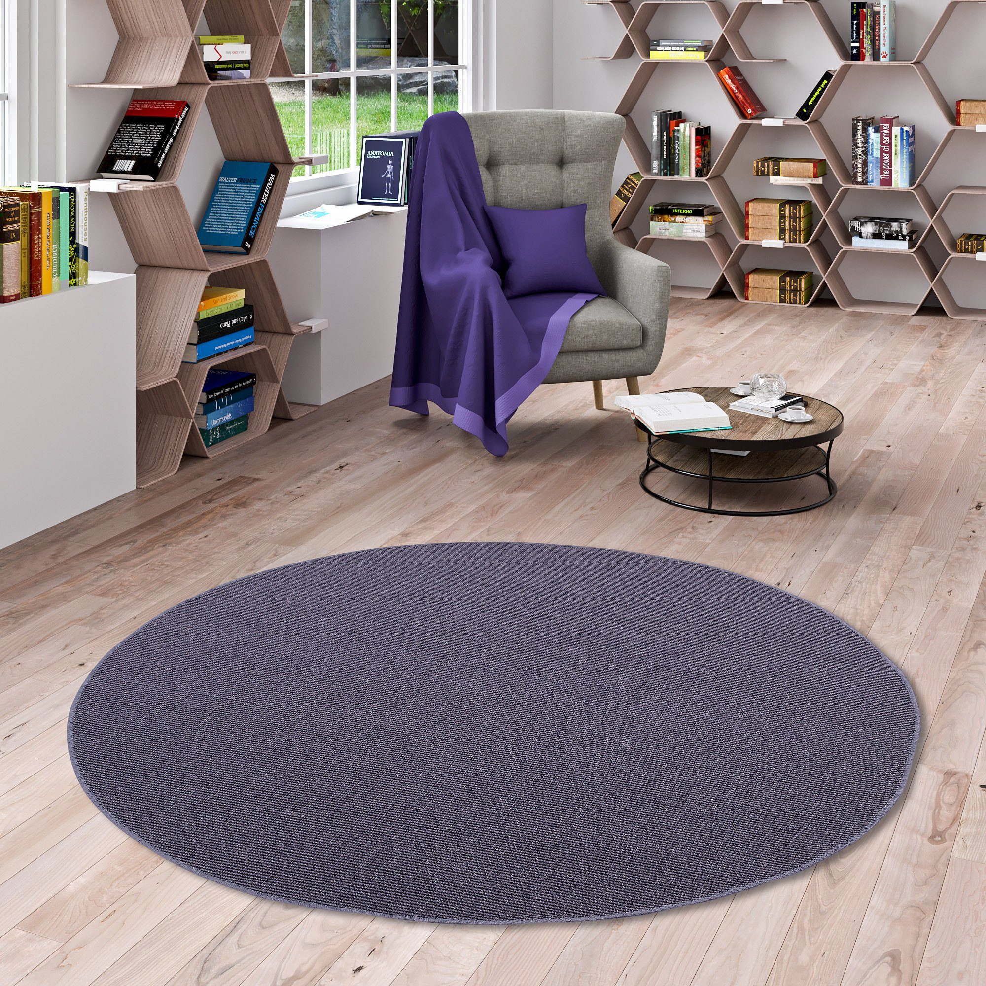 Snapstyle Sisalteppich Sisal Natur Teppich Rund, günstig online kaufen
