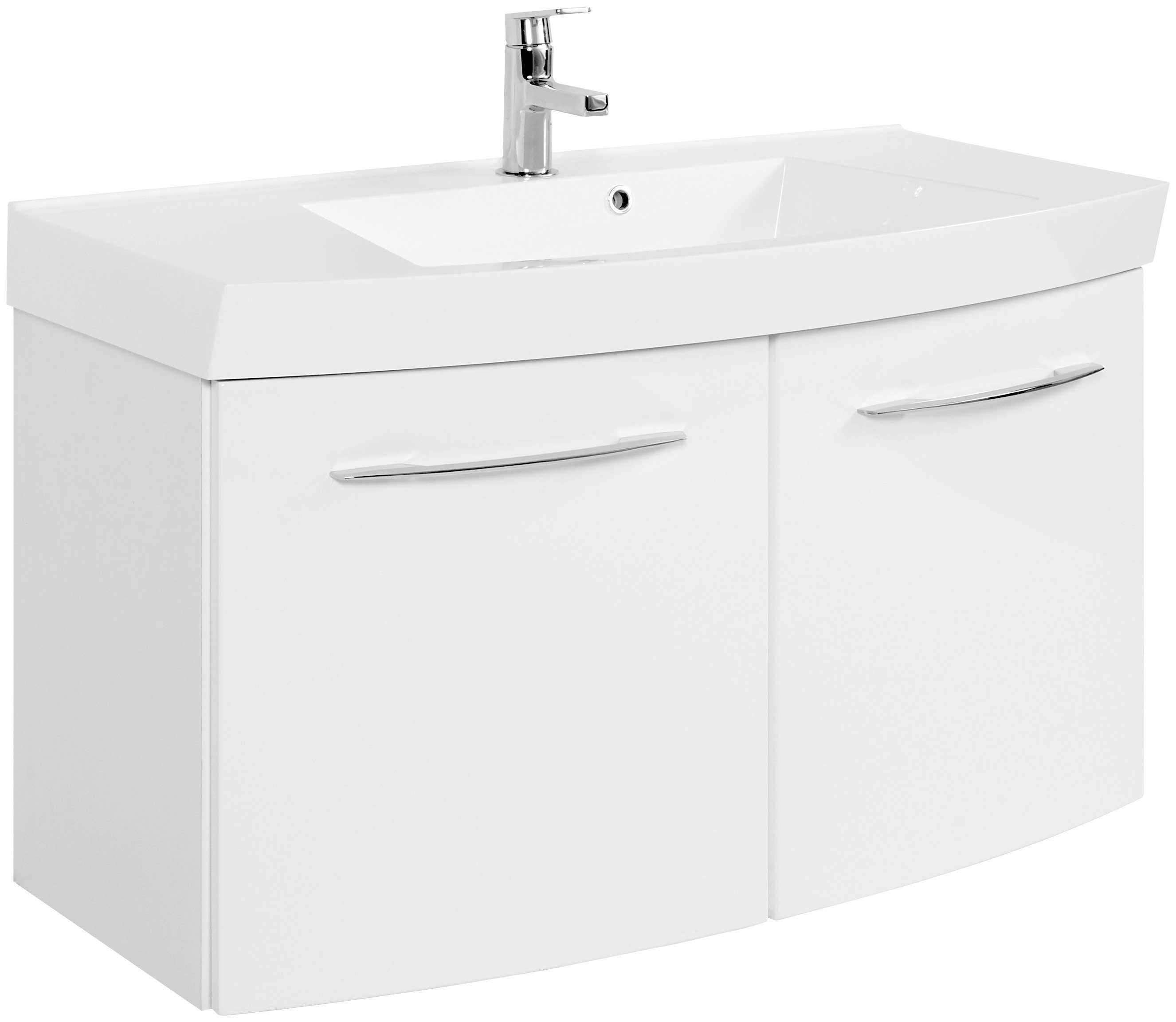 welltime Waschtisch Florida, Breite 100 cm, gebogen