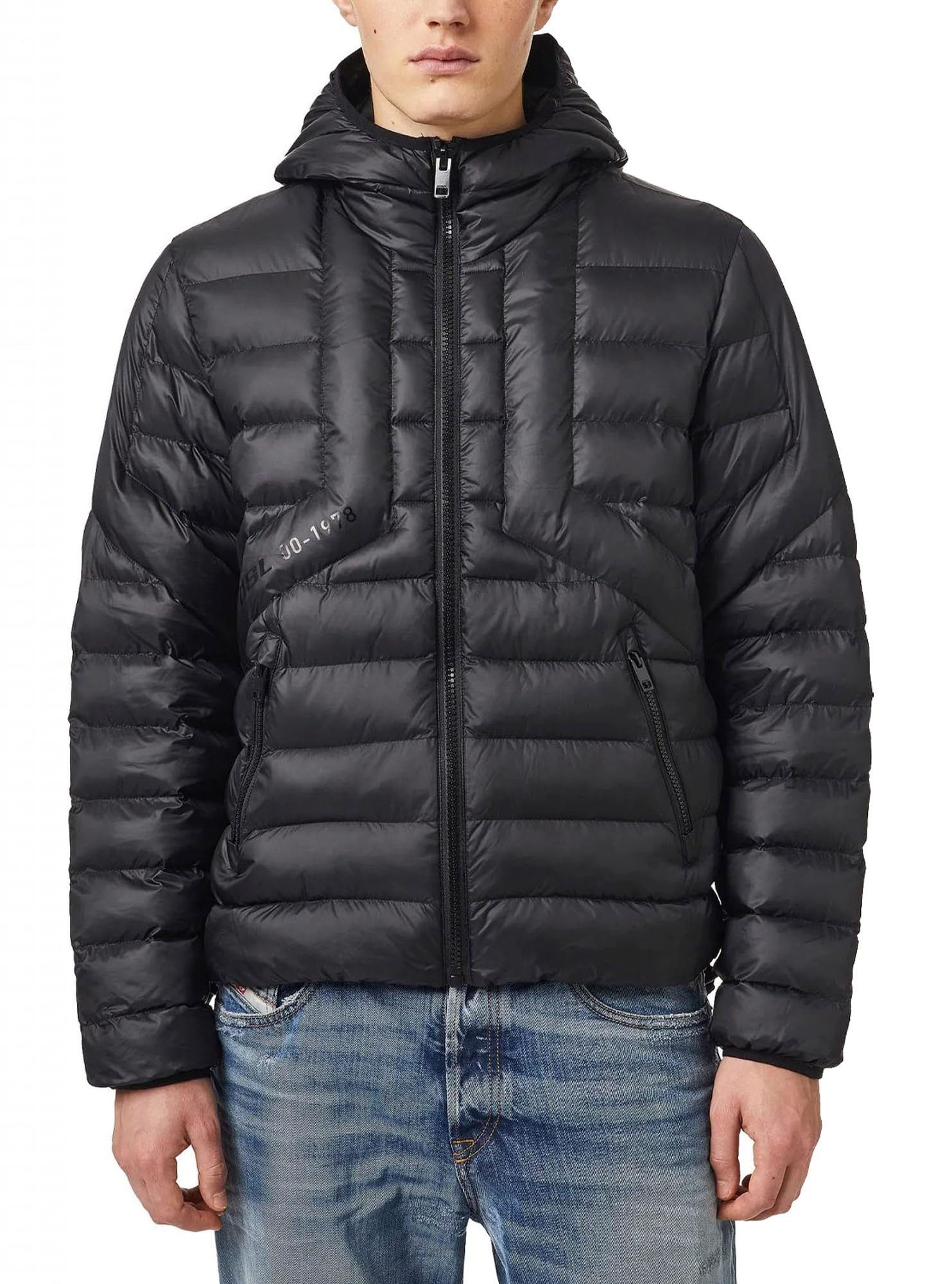 Diesel Steppjacke Diesel W-Dwain-21 Herren Steppjacke, Detailliert