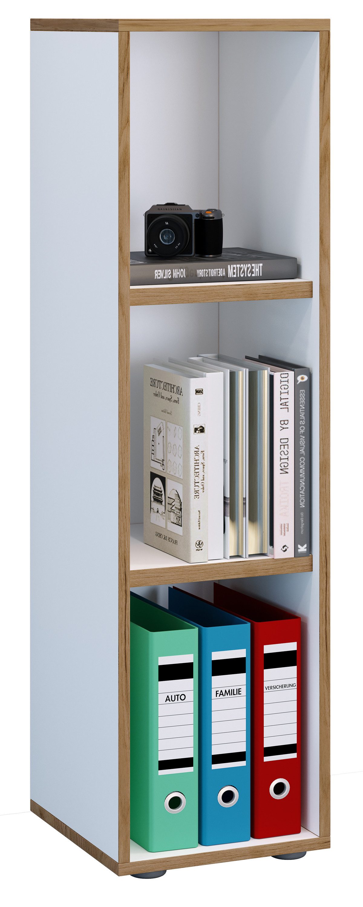 VCM Standregal Holz Büro Regal Bücher Ordner Aktenregal Salia 3f